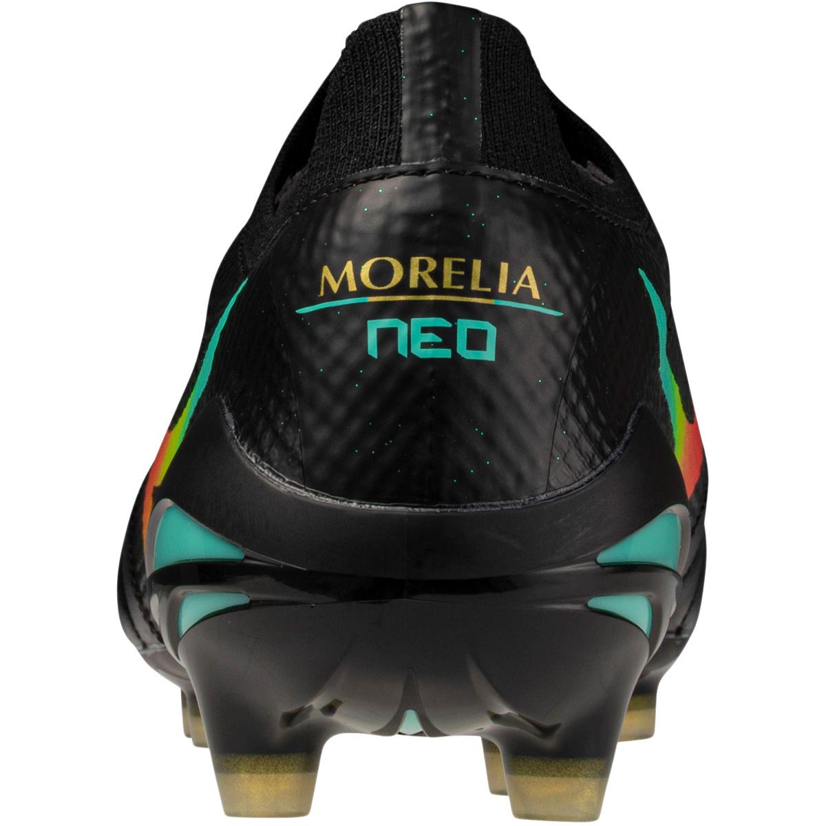 Mizuno Morelia Neo V Elite FG Fodboldstøvler Black/Lava Orange/Arcadia