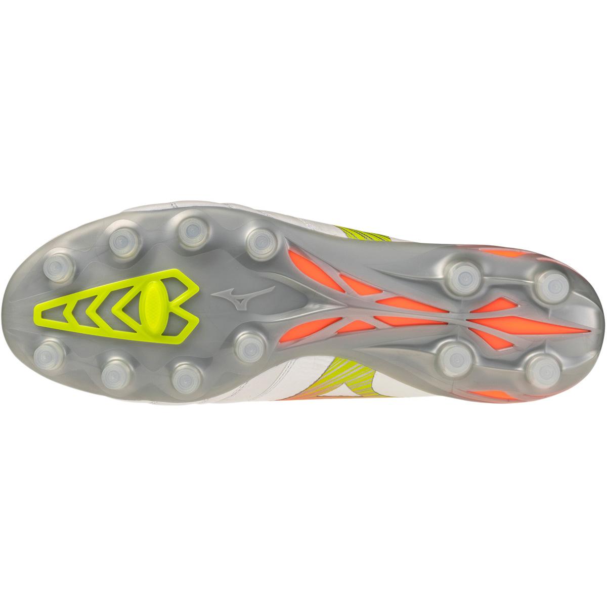 Mizuno Morelia Neo V Elite FG Fodboldstøvler White/Lava Orange/Evening Prim
