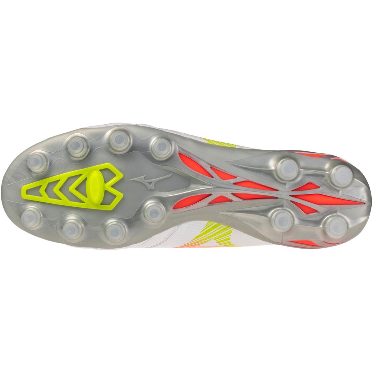 Mizuno Morelia Neo V Pro FG Fodboldstøvler White/Lava Orange/Evening Prim