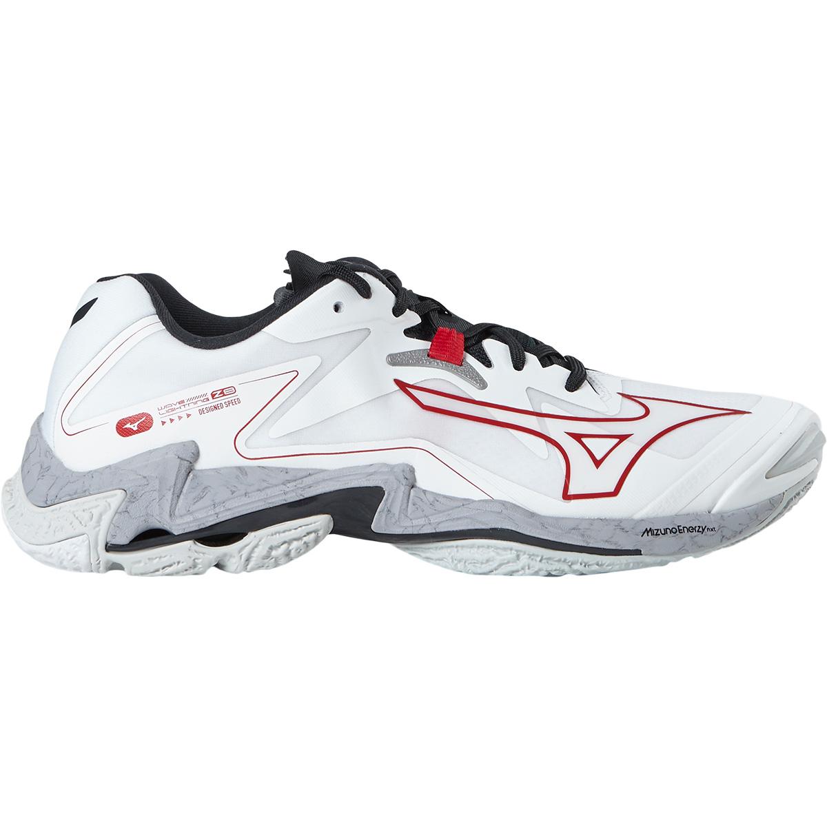 Mizuno Wave Lightning Z8 Håndballsko Herre White/Salsa/Black