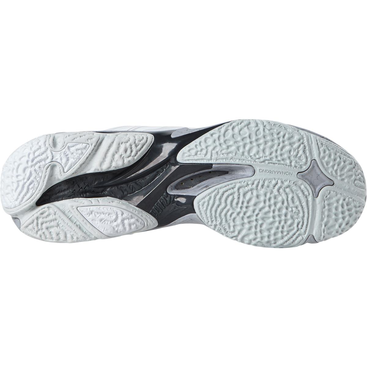 Mizuno Wave Lightning Z8 Håndballsko Herre White/Salsa/Black