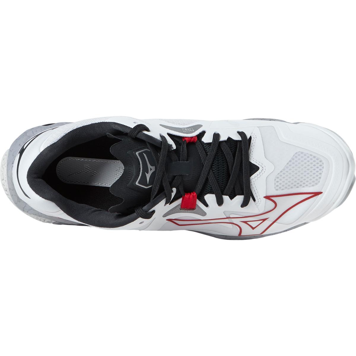 Mizuno Wave Lightning Z8 Håndballsko Herre White/Salsa/Black