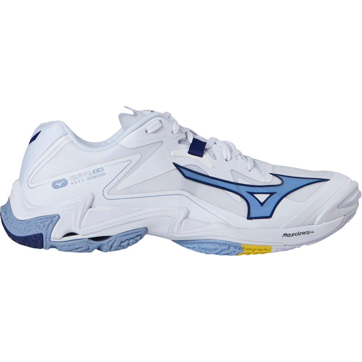 Mizuno Wave Lightning Z8 Håndballsko Herre White/Bellwether Blue/Bel Air
