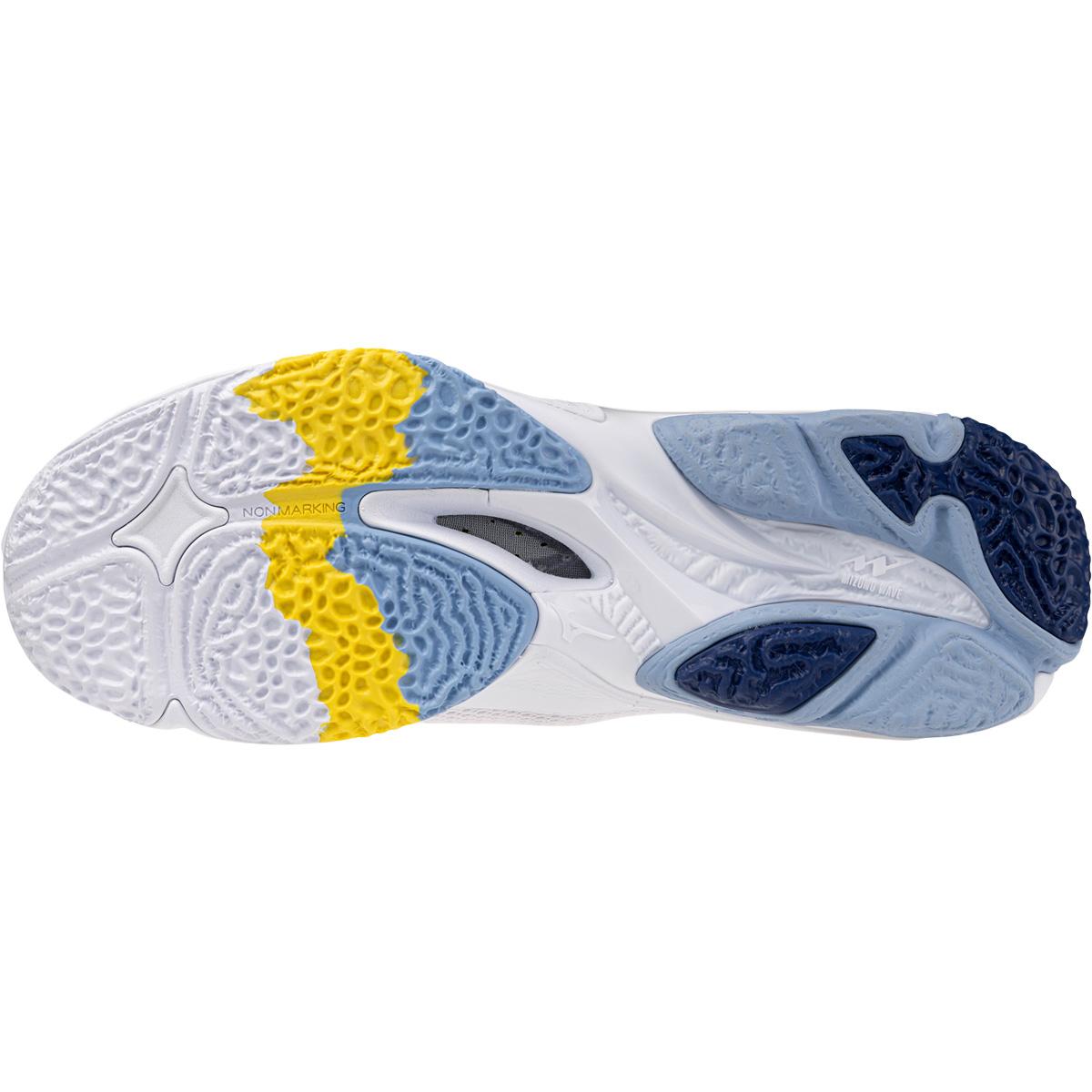 Mizuno Wave Lightning Z8 Håndballsko Herre White/Bellwether Blue/Bel Air