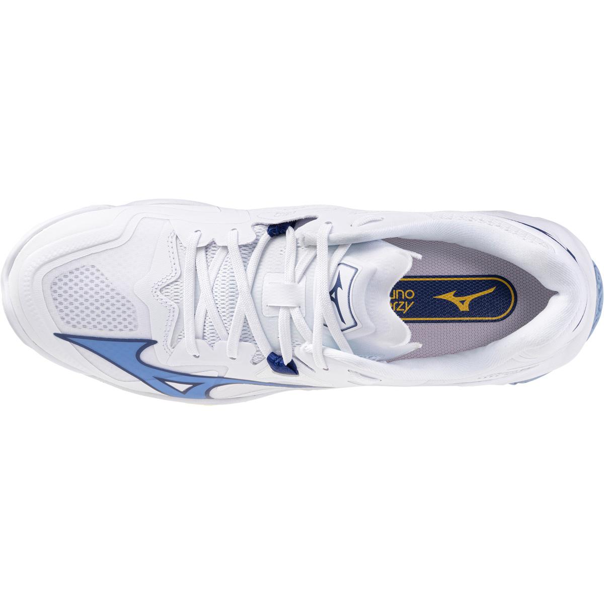 Mizuno Wave Lightning Z8 Håndballsko Herre White/Bellwether Blue/Bel Air