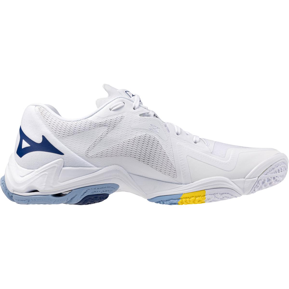 Mizuno Wave Lightning Z8 Håndballsko Herre White/Bellwether Blue/Bel Air