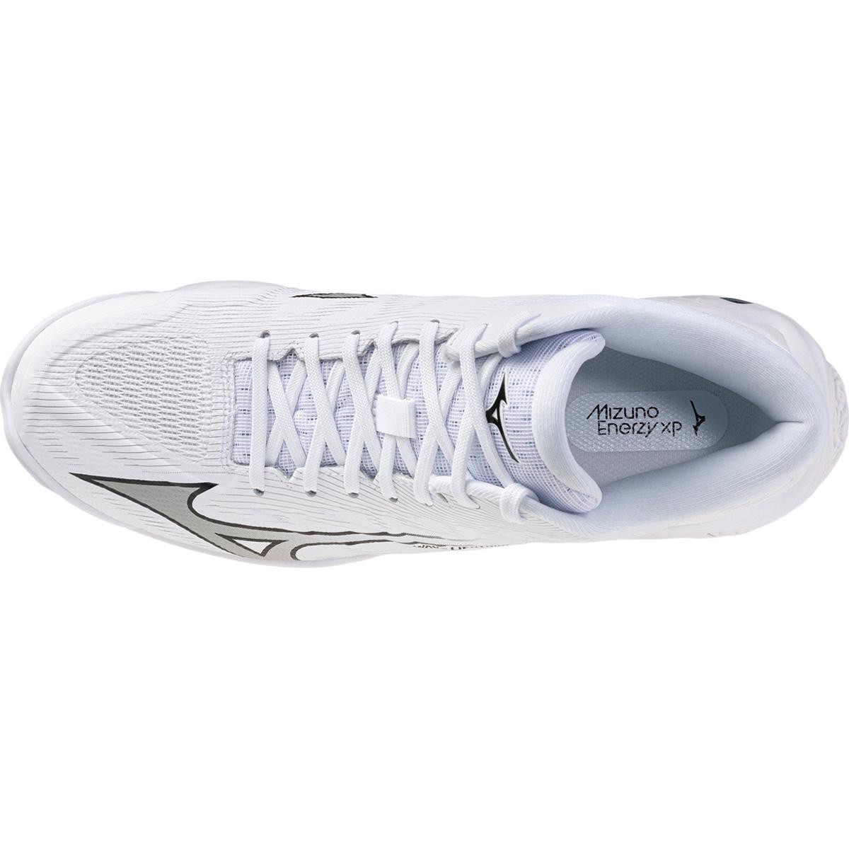 Mizuno Wave Lightning Elite Mid Håndballsko Unisex White/Ultimate Gray/Black