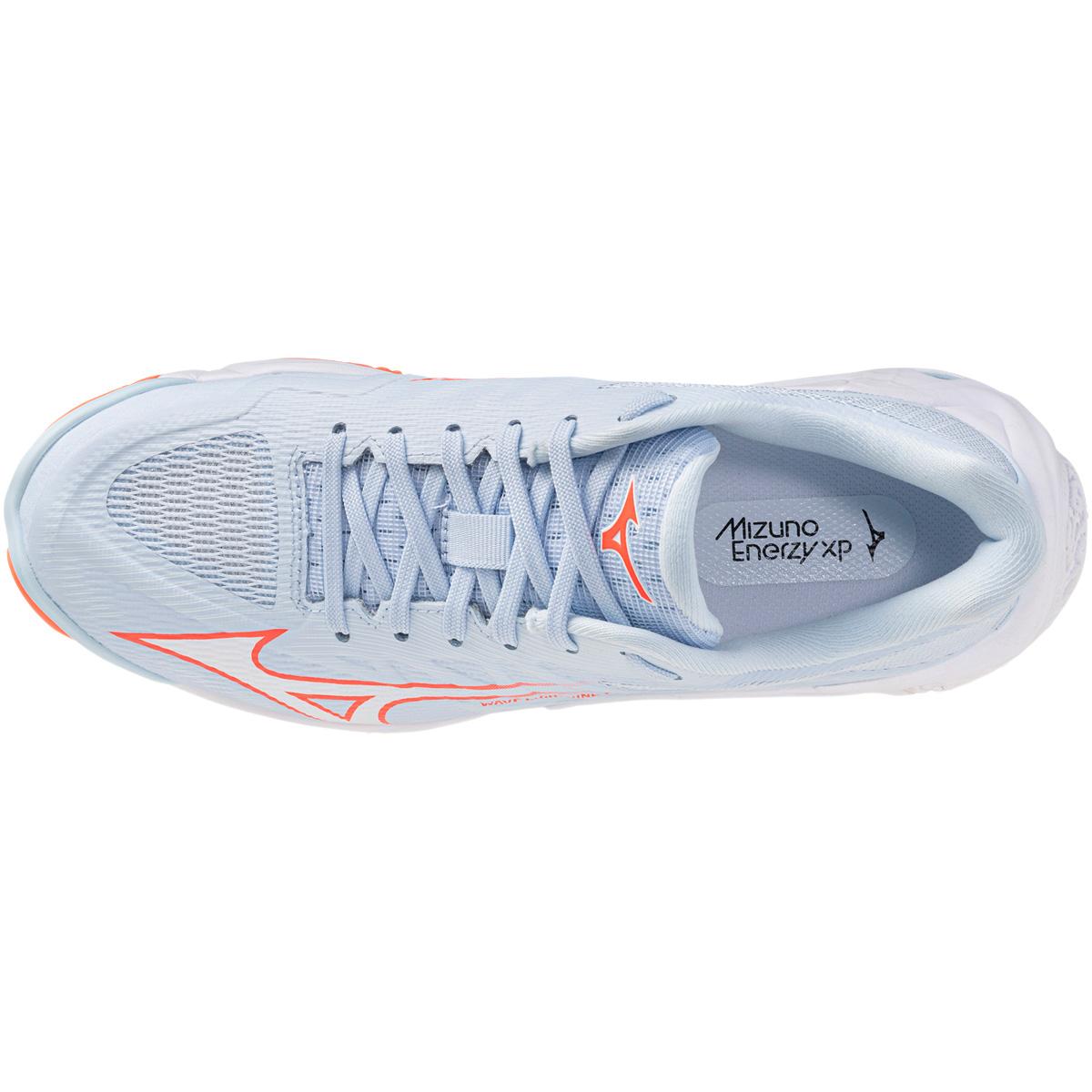 Mizuno Wave Lightning Elite Håndboldsko Dame Blue Finch/White/Lava Orange