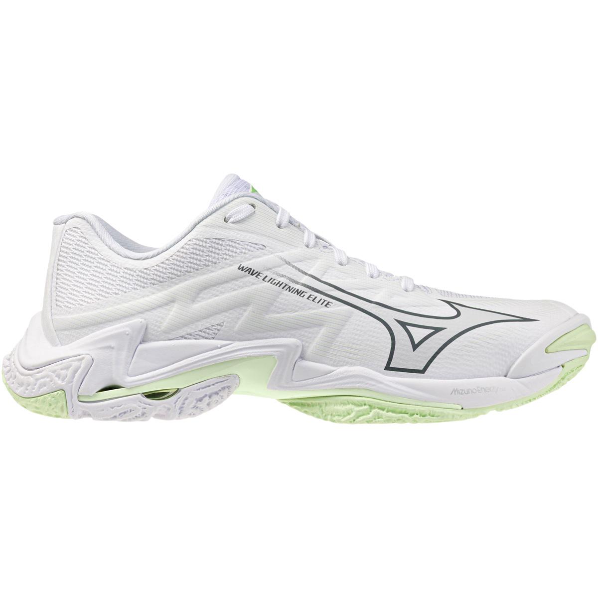 Mizuno Wave Lightning Elite Håndboldsko Dame White/Balsam Green/Ambrosia