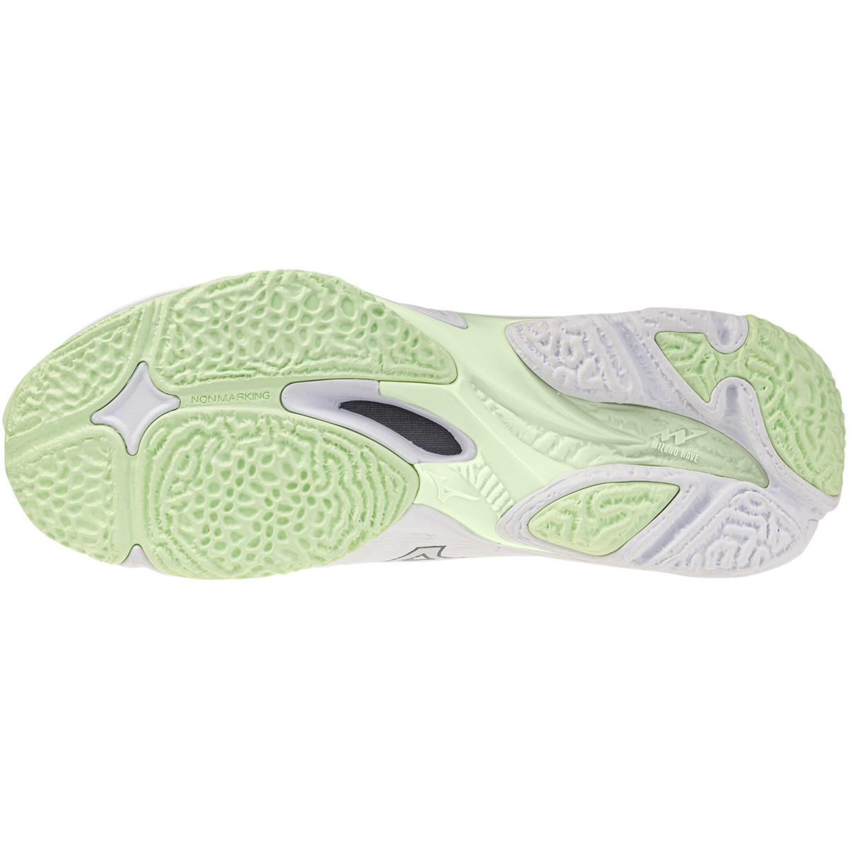 Mizuno Wave Lightning Elite Håndboldsko Dame White/Balsam Green/Ambrosia