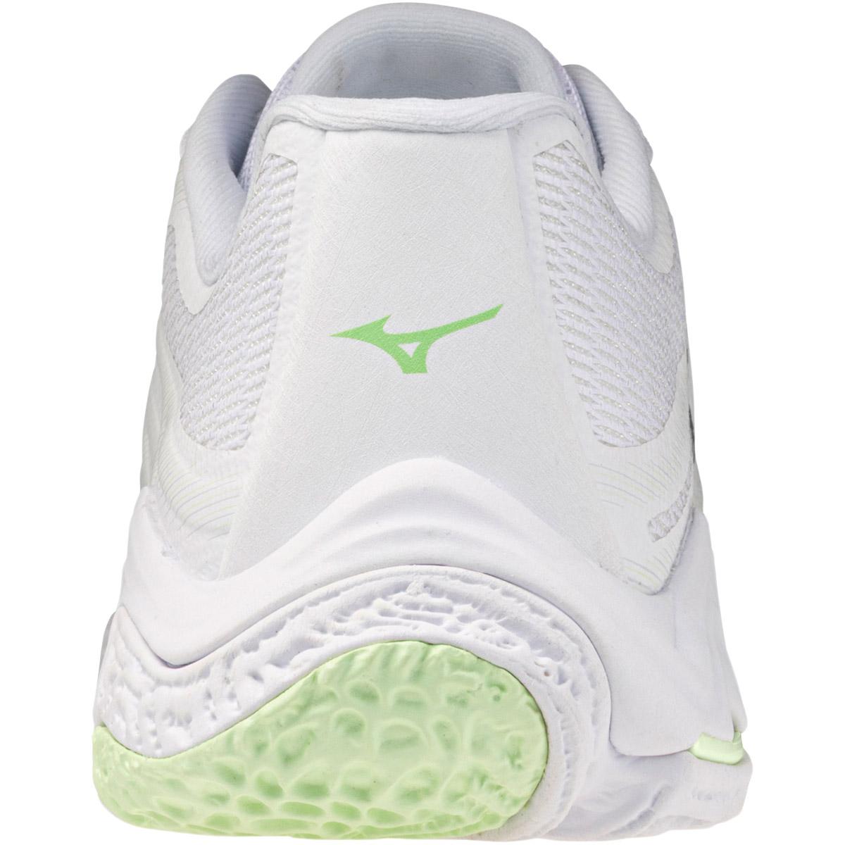Mizuno Wave Lightning Elite Håndboldsko Dame White/Balsam Green/Ambrosia