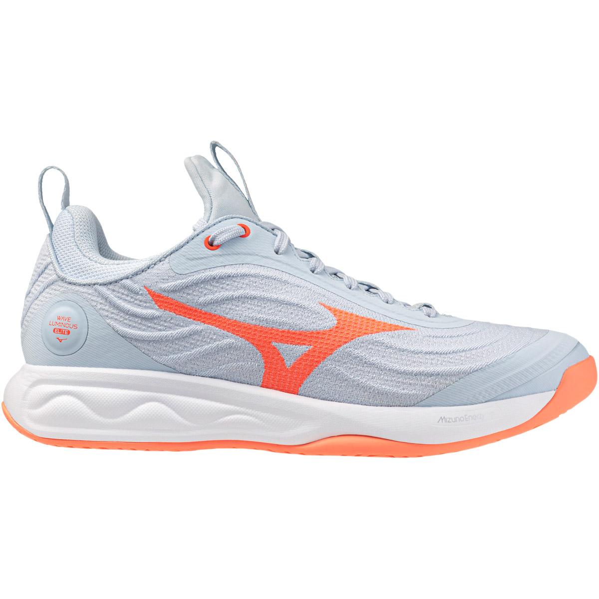 Mizuno Wave Luminous Elite Håndboldsko Dame Blue Finch/Lava Orange/Flaming