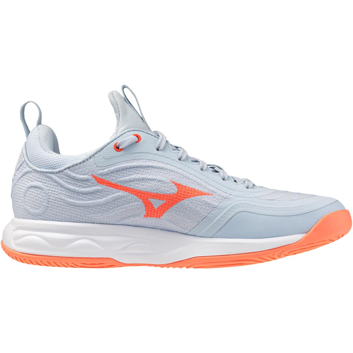 Mizuno Wave Luminous Elite Håndboldsko Dame Blue Finch/Lava Orange/Flaming