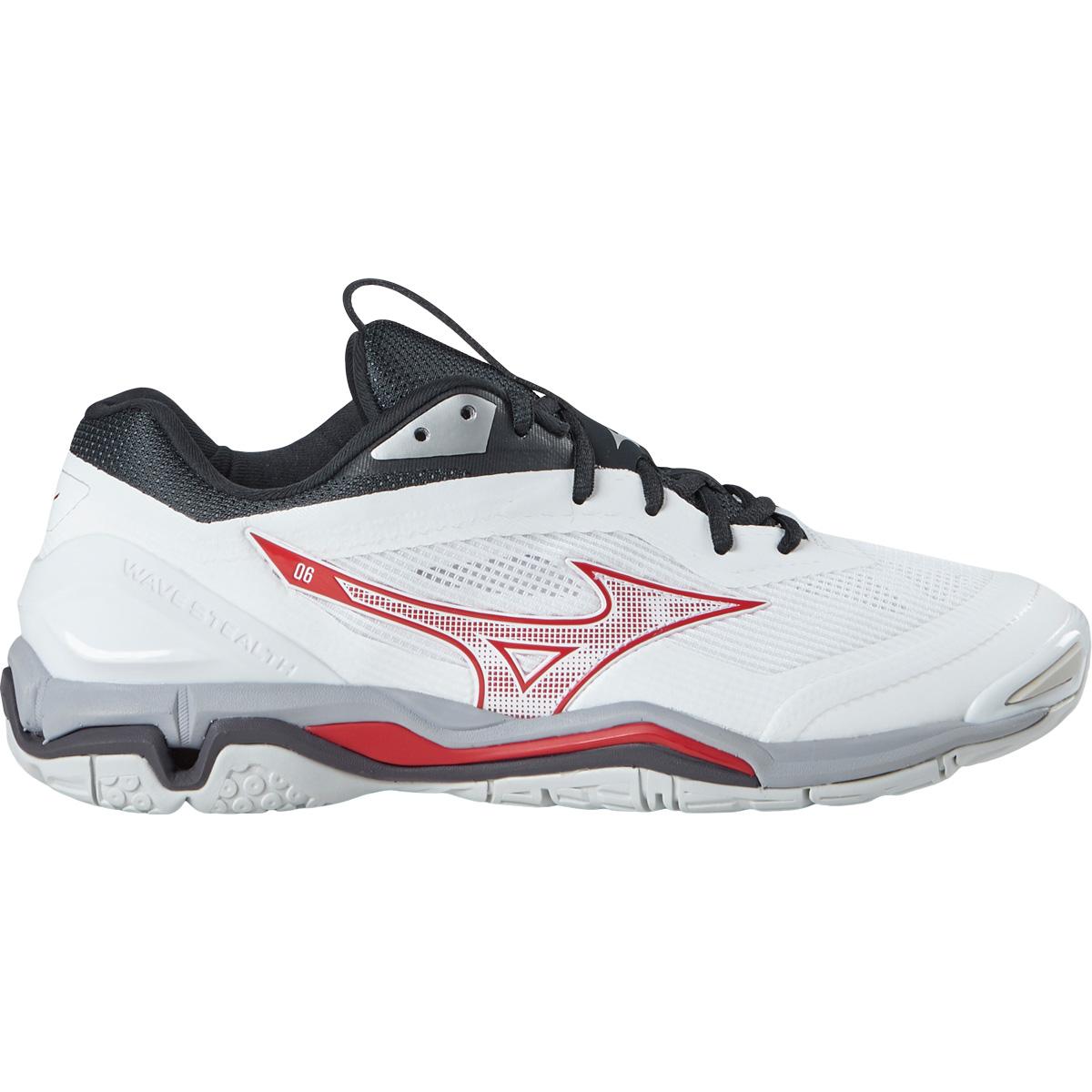 Mizuno Wave Stealth 6 Håndballsko Herre White/Moroccan Blue/Silver
