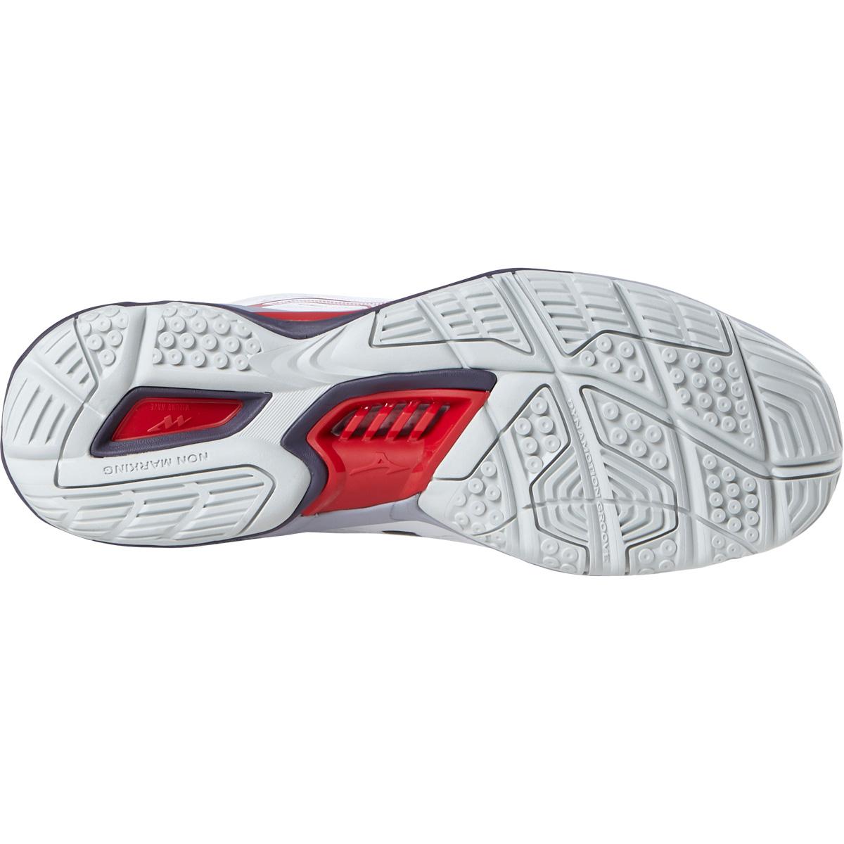 Mizuno Wave Stealth 6 Håndballsko Herre White/Moroccan Blue/Silver