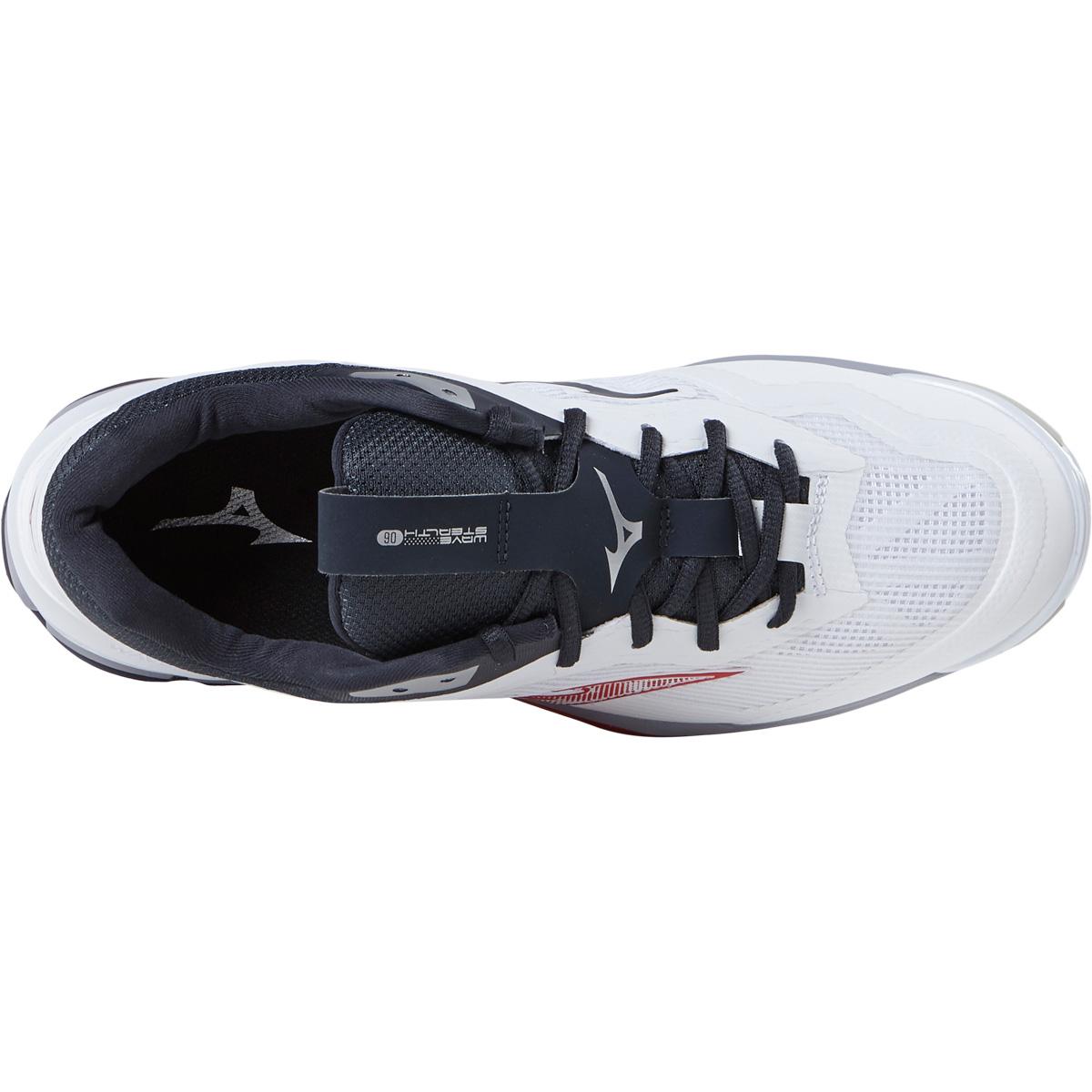 Mizuno Wave Stealth 6 Håndballsko Herre White/Moroccan Blue/Silver