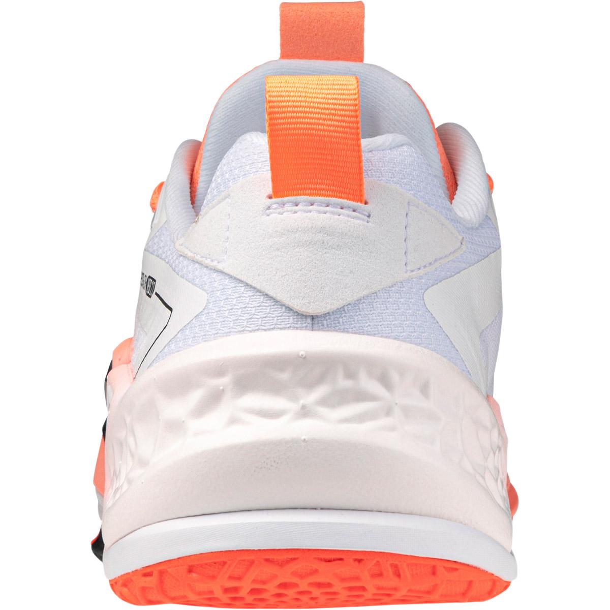 Mizuno Wave Stealth Neo 2.1 Håndboldsko White/Black/Flamingo Coral