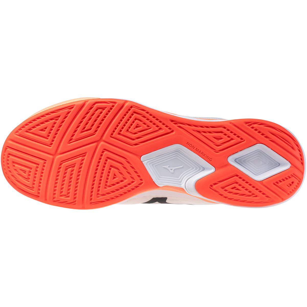 Mizuno Wave Stealth Elite Håndboldsko White/Lava Orange