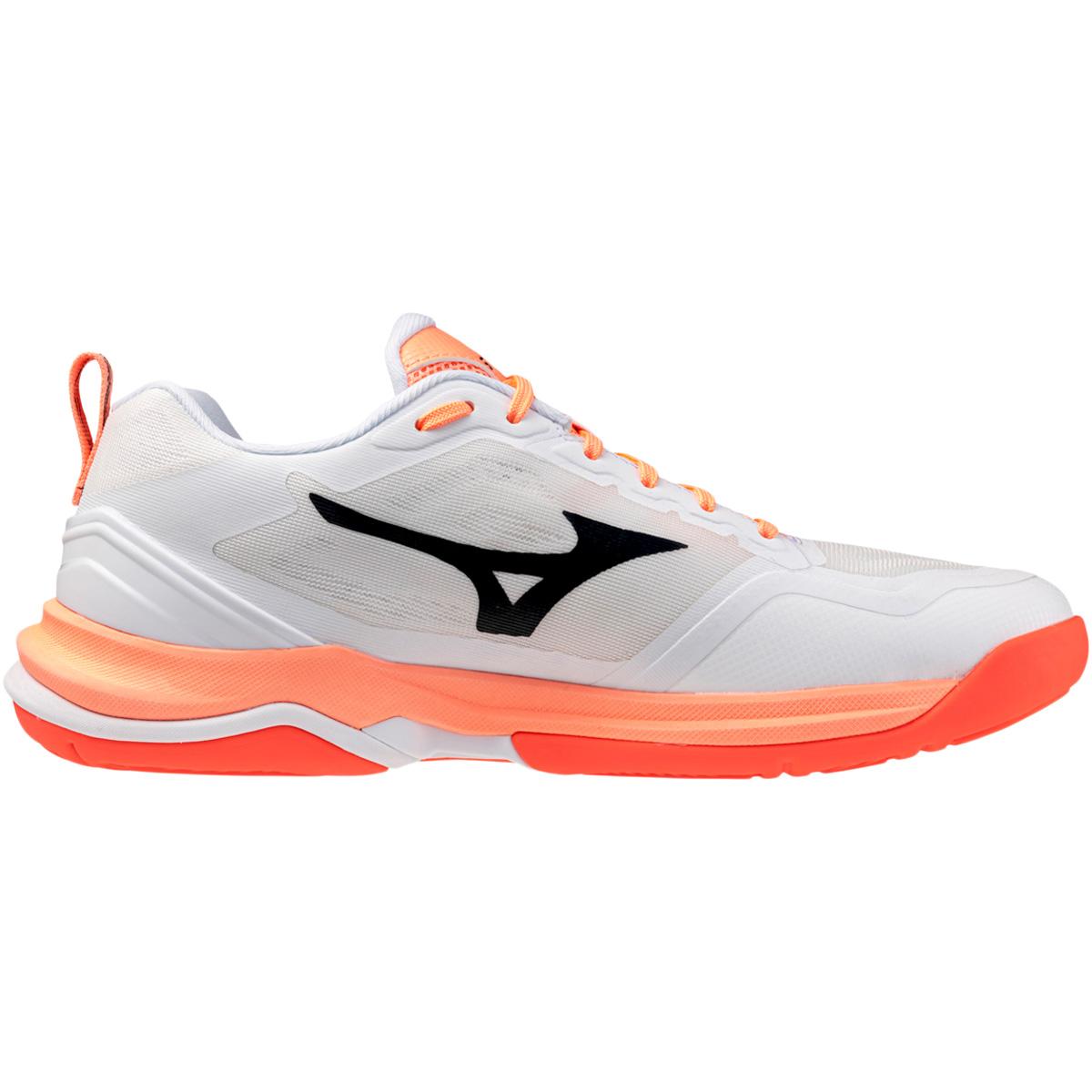 Mizuno Wave Stealth Elite Håndboldsko White/Lava Orange