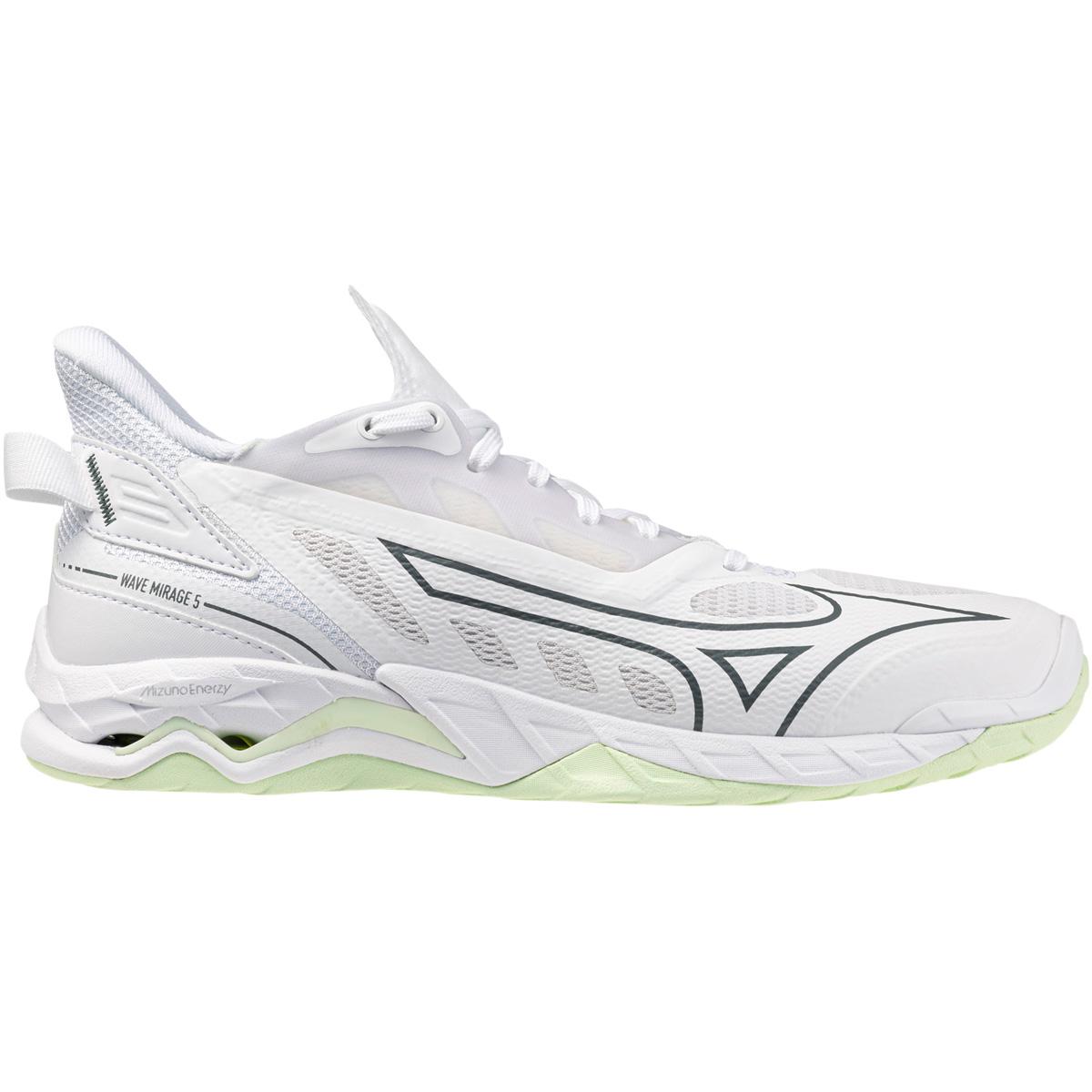 Mizuno Wave Mirage 5 Håndboldsko Dame White/Balsam Green