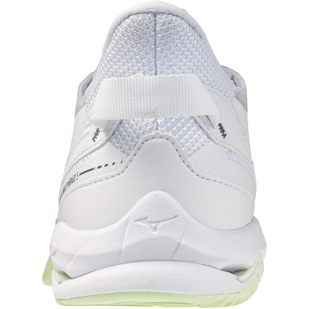 Mizuno Wave Mirage 5 Håndboldsko Dame White/Balsam Green