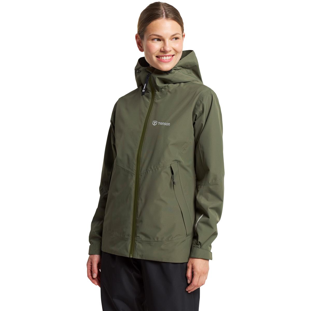 Tenson Winga Regnjakke Dame Green