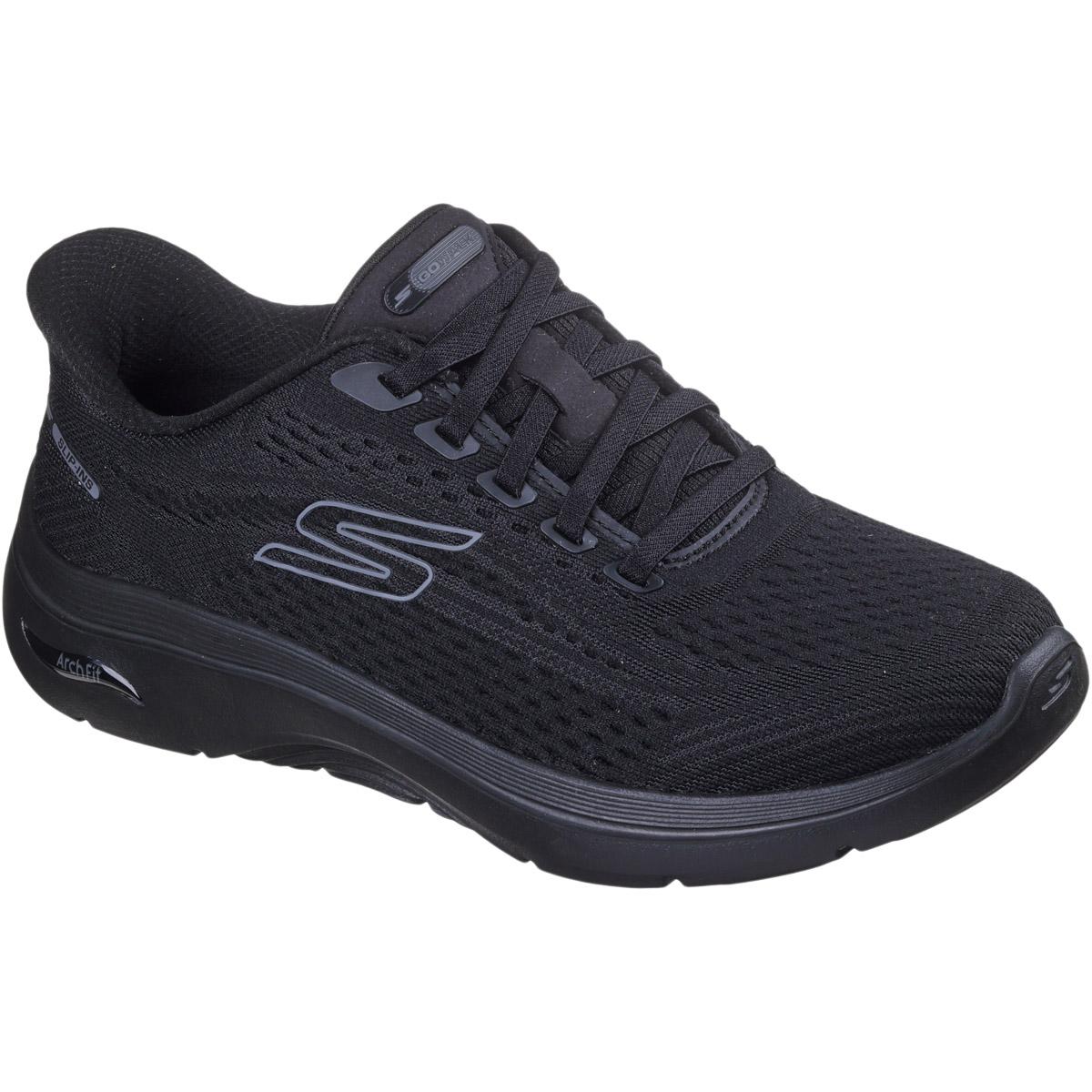 Skechers Go Walk Arch Fit 2.0 Slip-Ins Sneakers Dame BLACK