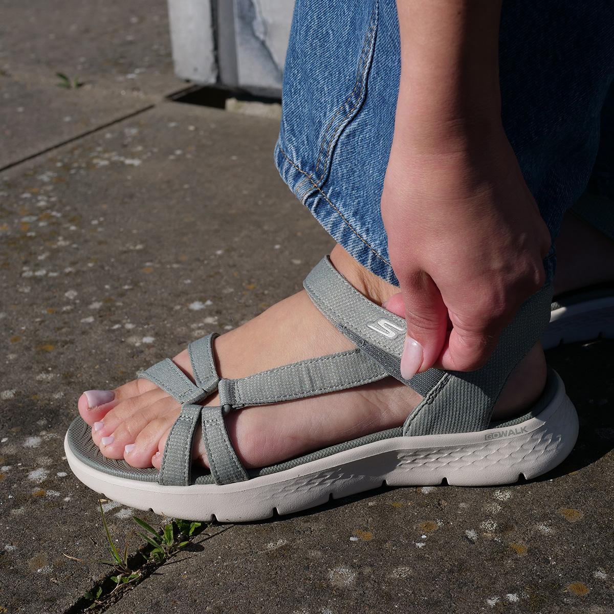 Skechers Go Walk Flex Slip-Ins Sandaler Dame Sage