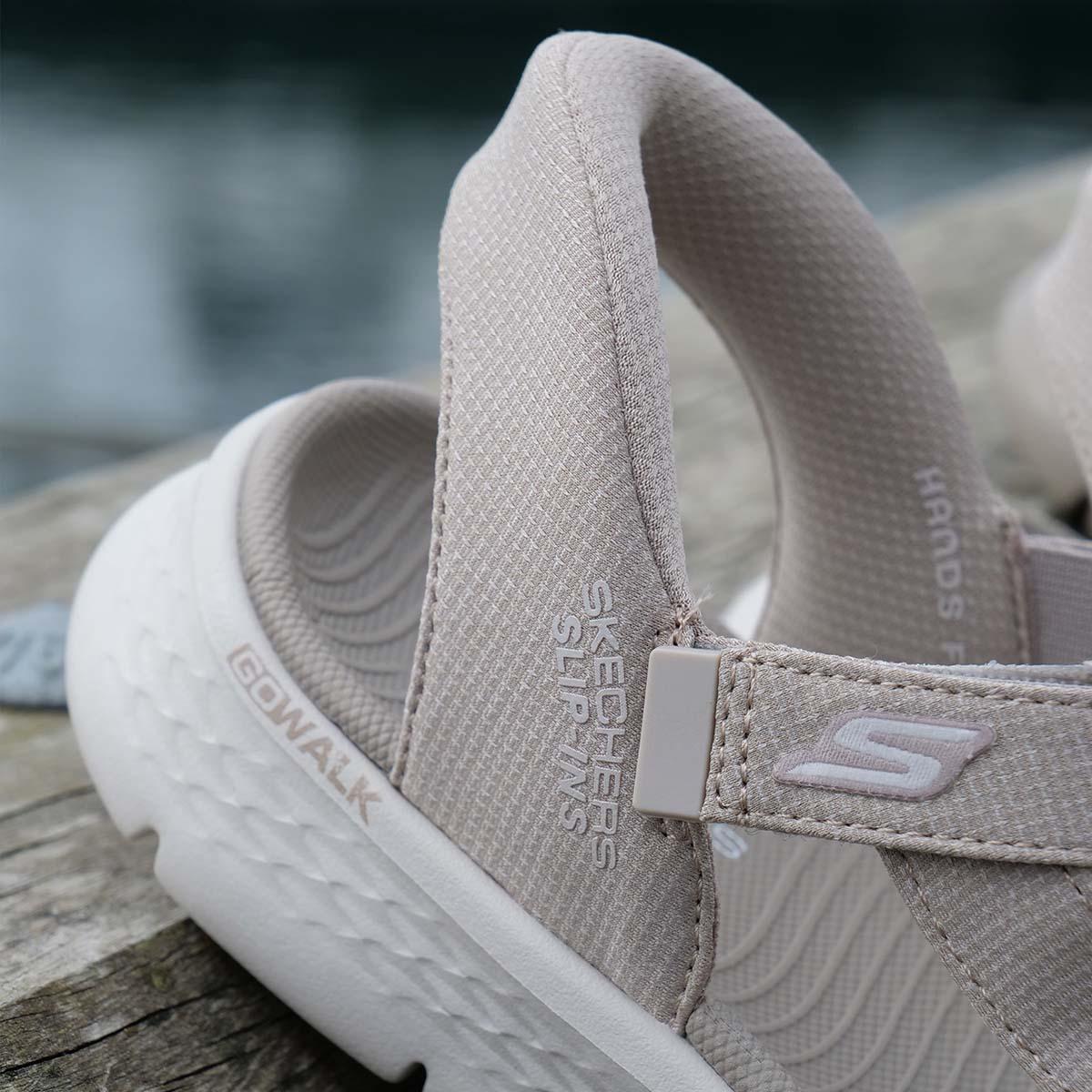 Skechers Go Walk Flex Slip-Ins Sandaler Dame TPE Taupe