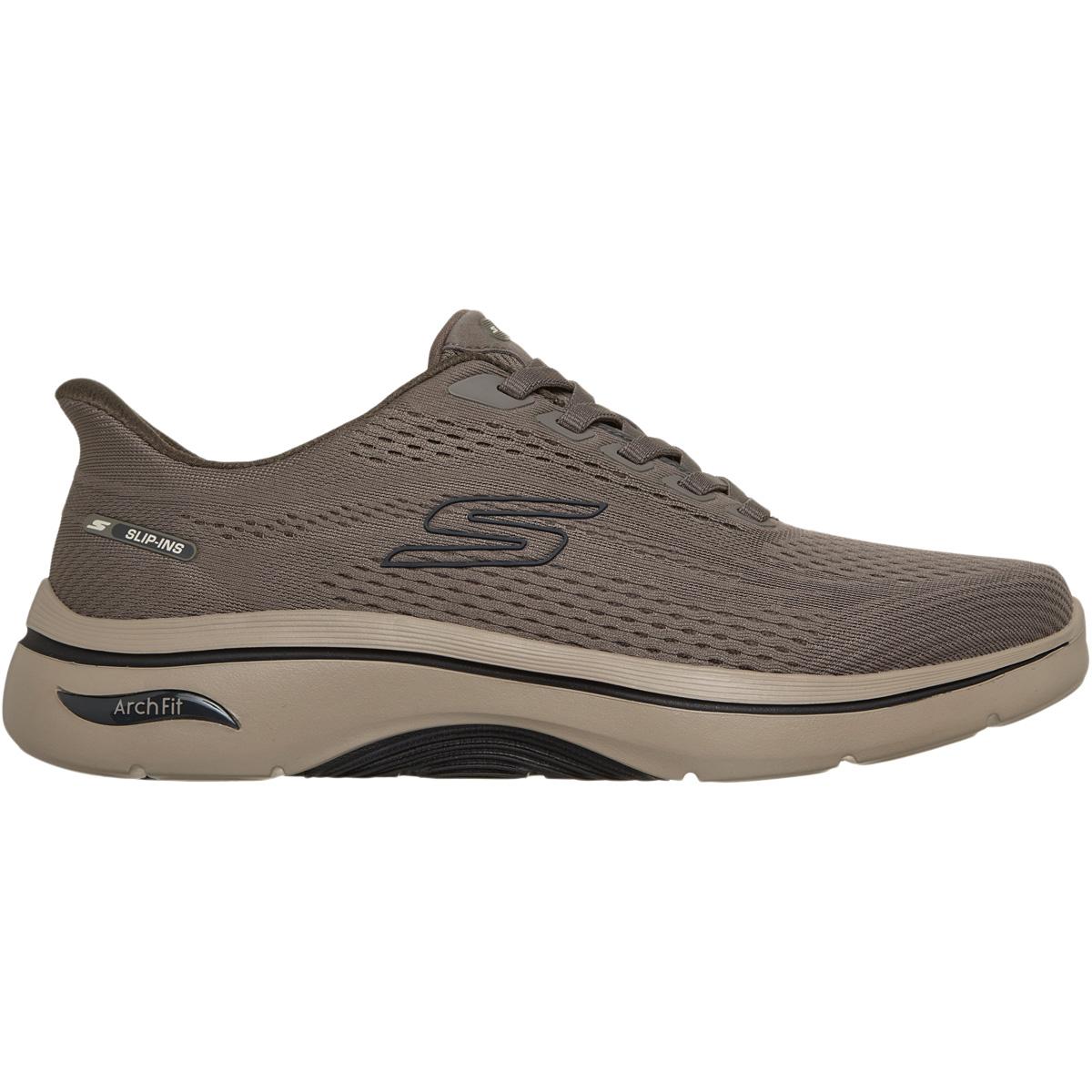 Skechers Go Walk Arch Fit 2.0 Slip-Ins Sneakers Herre DARK TAUPE