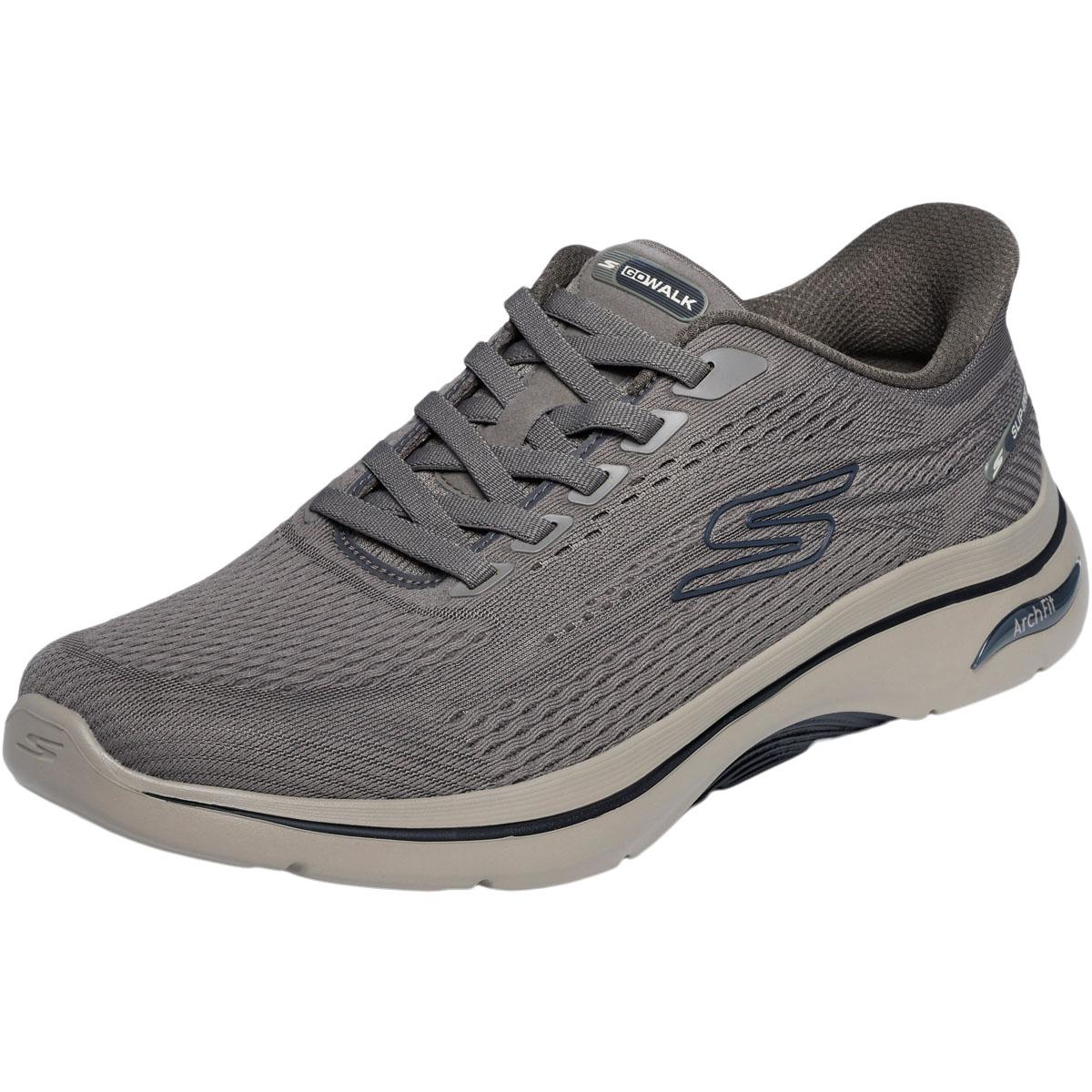 Skechers Go Walk Arch Fit 2.0 Slip-Ins Sneakers Herre DARK TAUPE