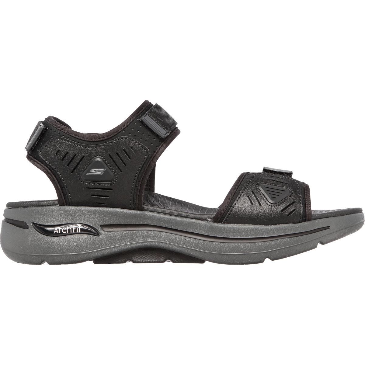 Skechers Go Walk Arch Fit Sandaler Herre BKCC Black Charcoal