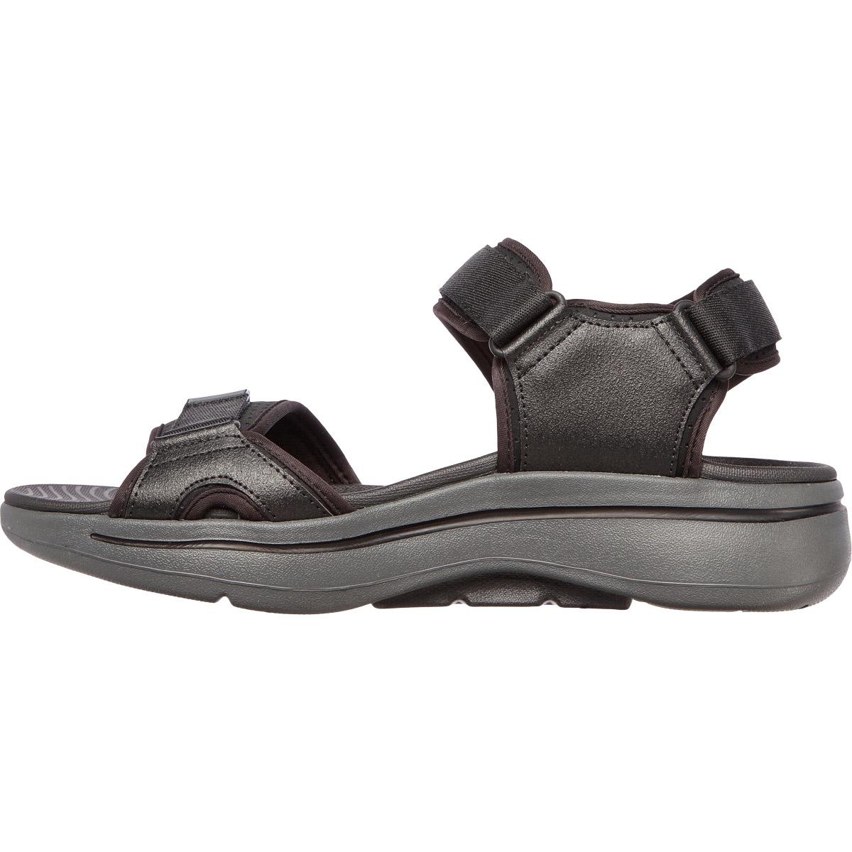 Skechers Go Walk Arch Fit Sandaler Herre BKCC Black Charcoal