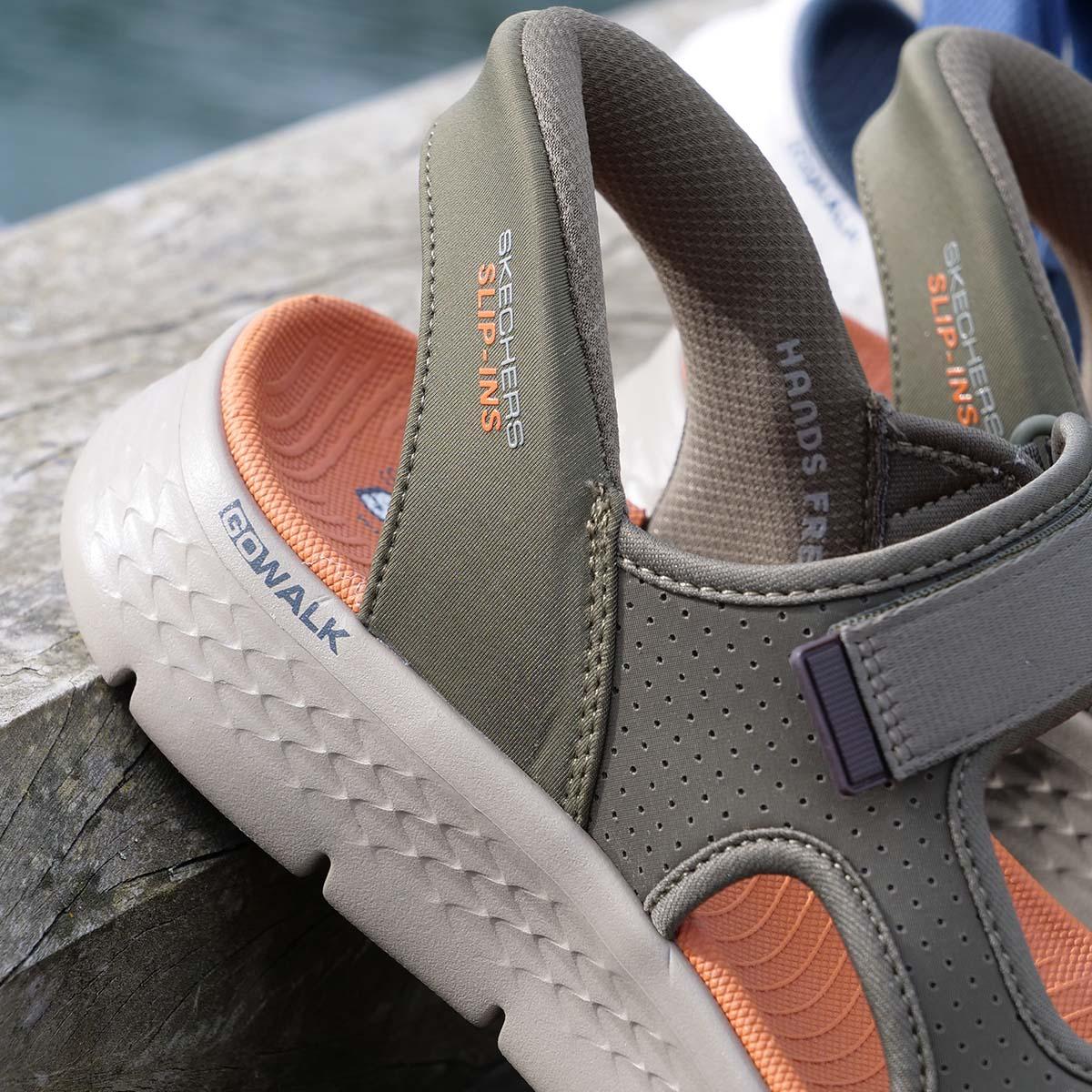 Skechers Go Walk Flex Slip-Ins Sandaler Herre OLV Olive