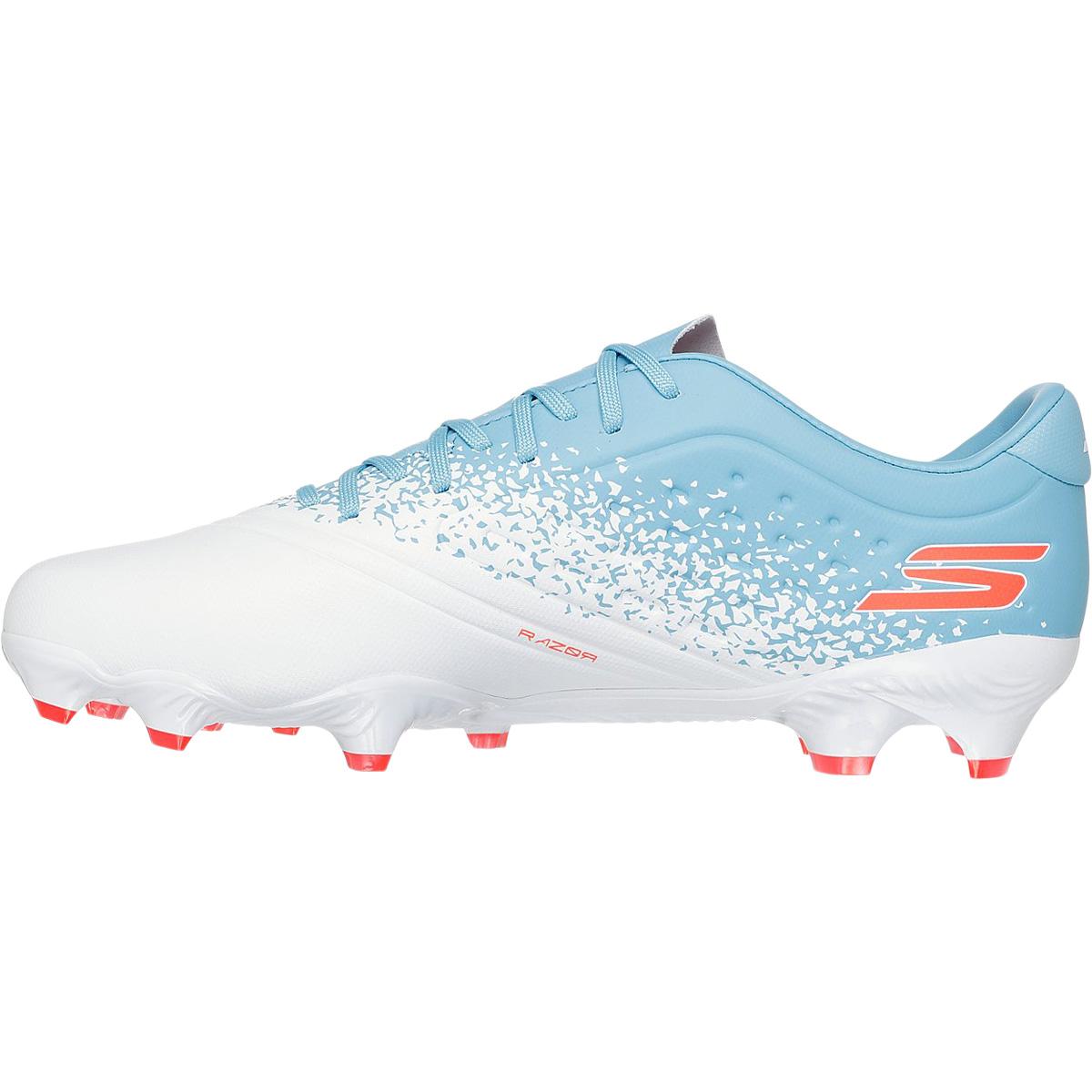 Skechers Razor 1.5 Academy FG Fotballsko White/Blue