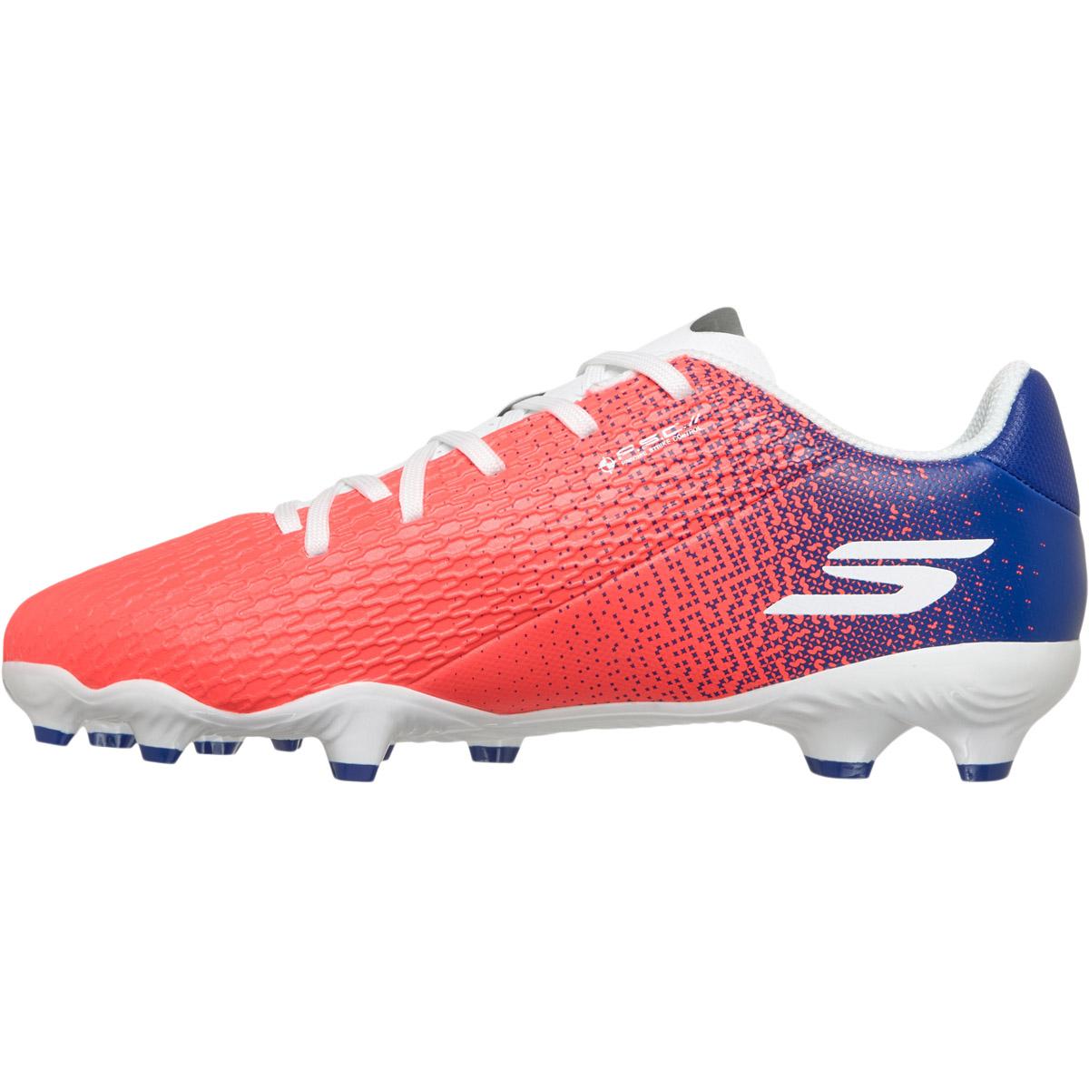 Skechers SKX 2 FG Fotballsko Barn BLK BLU PNK