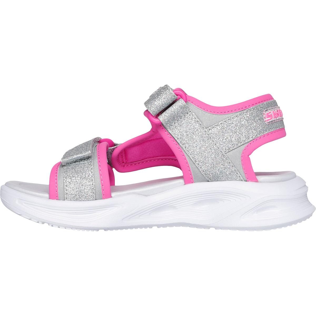 Skechers Sola Glow Sandaler m/Lys Barn SLHP Silver Hot Pink