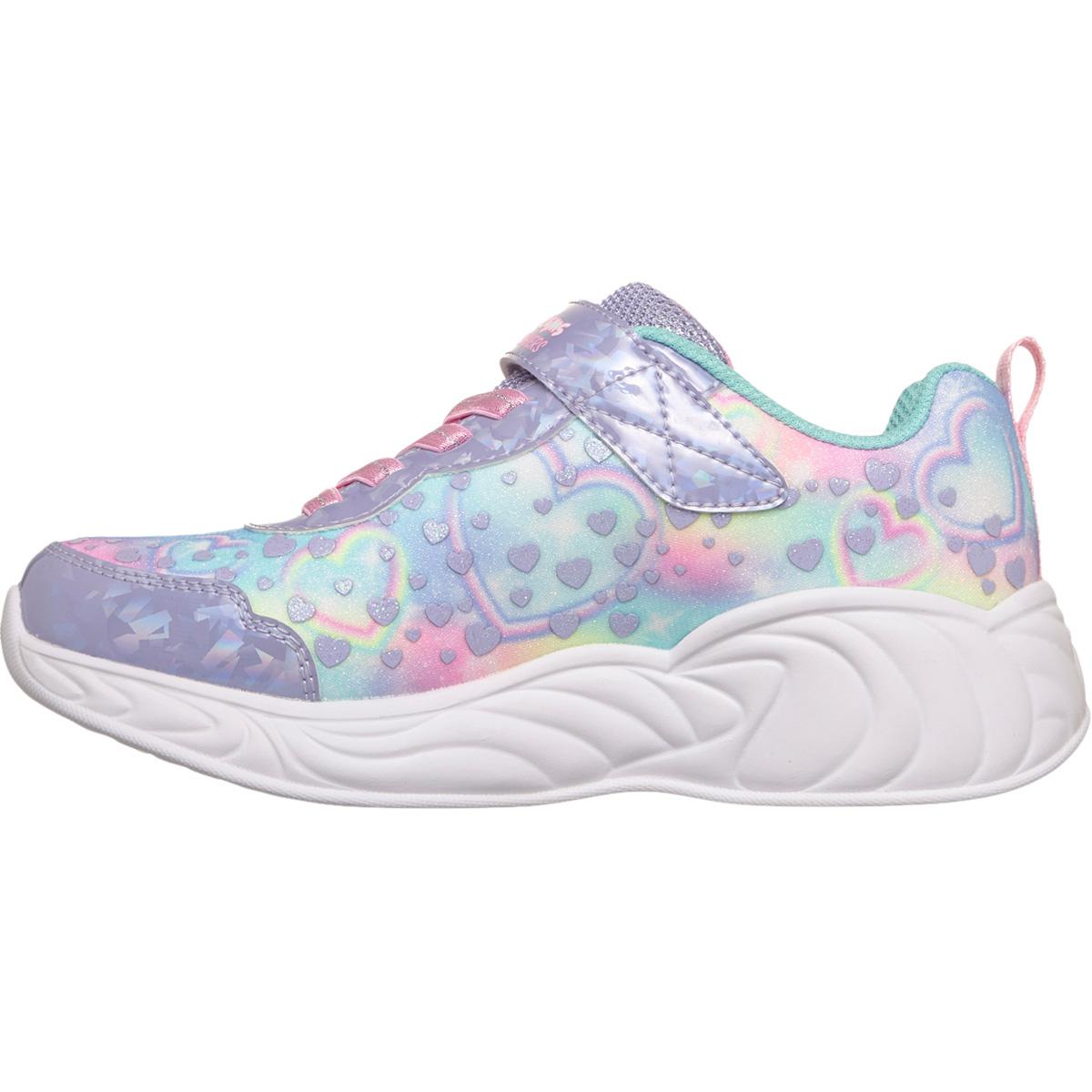 Skechers Unicorn Dreams Borrelås Sneakers m/Lys Barn LAVENDER MULTI