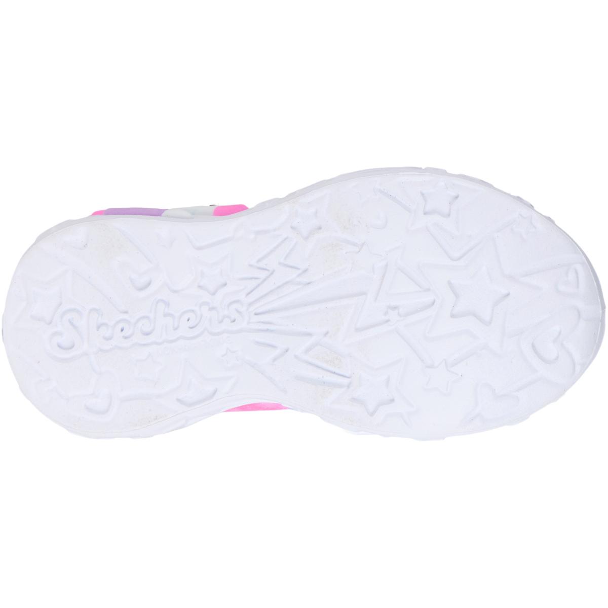 Skechers Unicorn Charmer Borrelås Sneakers m/Lys Barn PINK MULTI