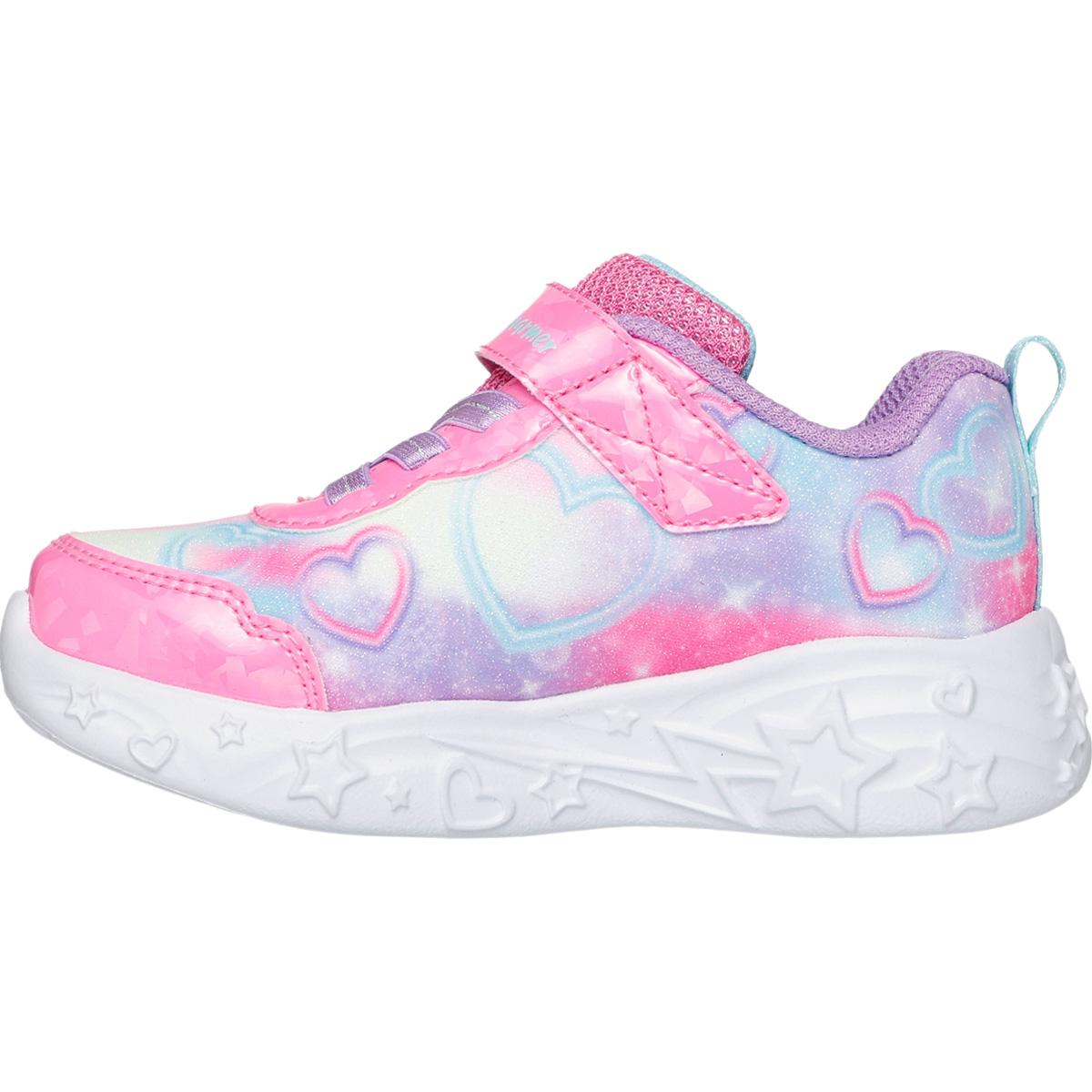 Skechers Unicorn Charmer Borrelås Sneakers m/Lys Barn PINK MULTI