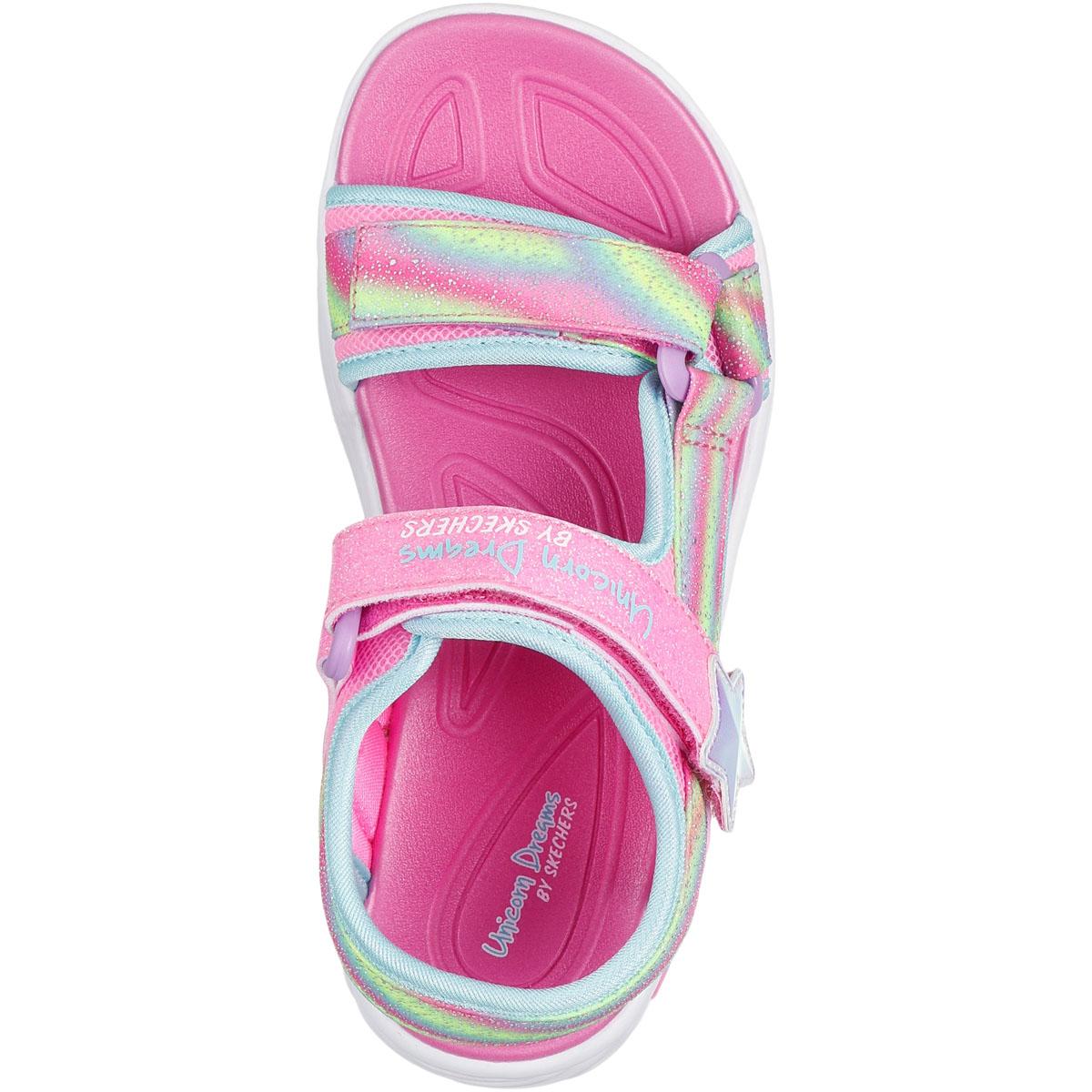 Skechers Unicorn Dreams Sandaler m/Lys Barn PINK MULTI