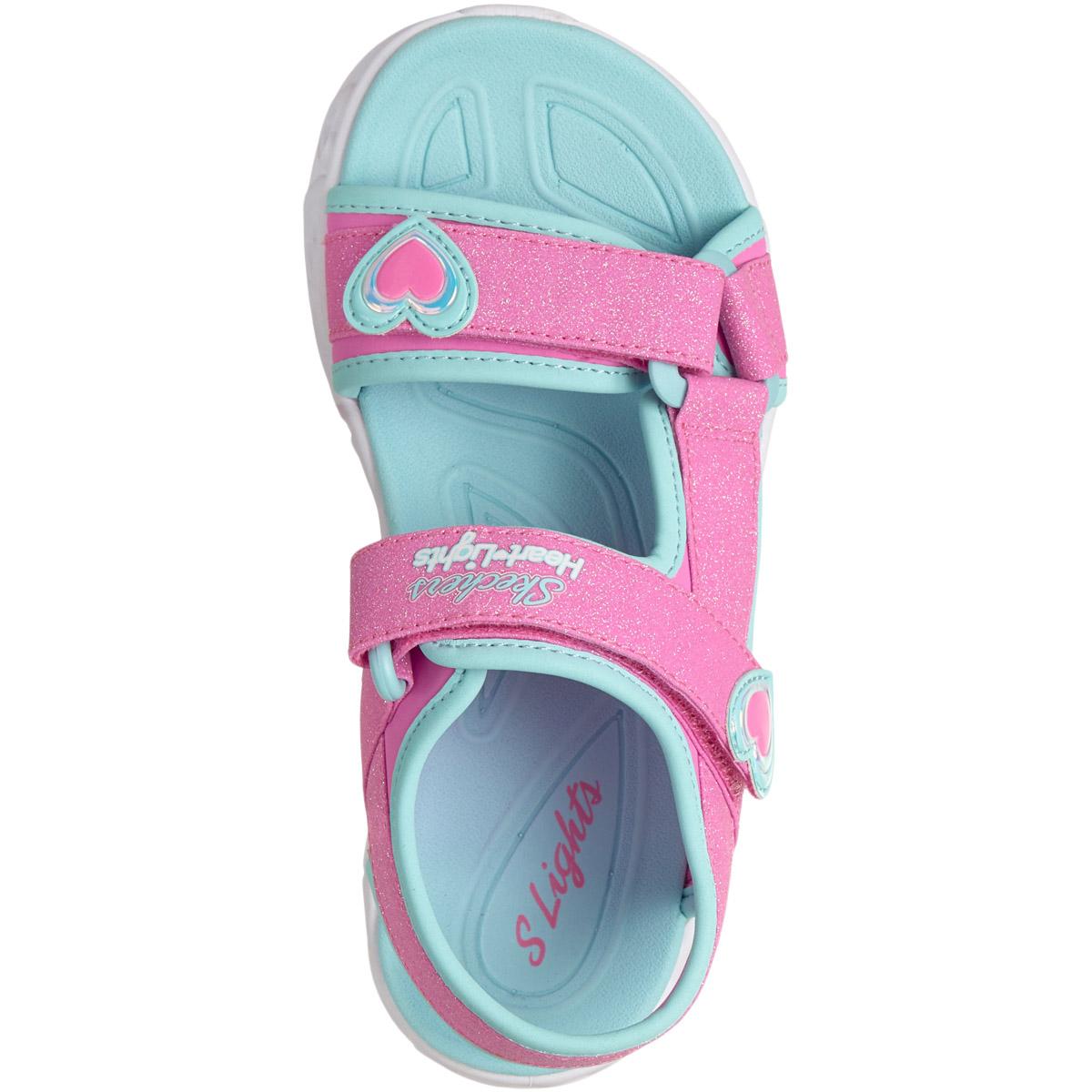 Skechers Heart Lights Sandaler m/Lys Barn Pink