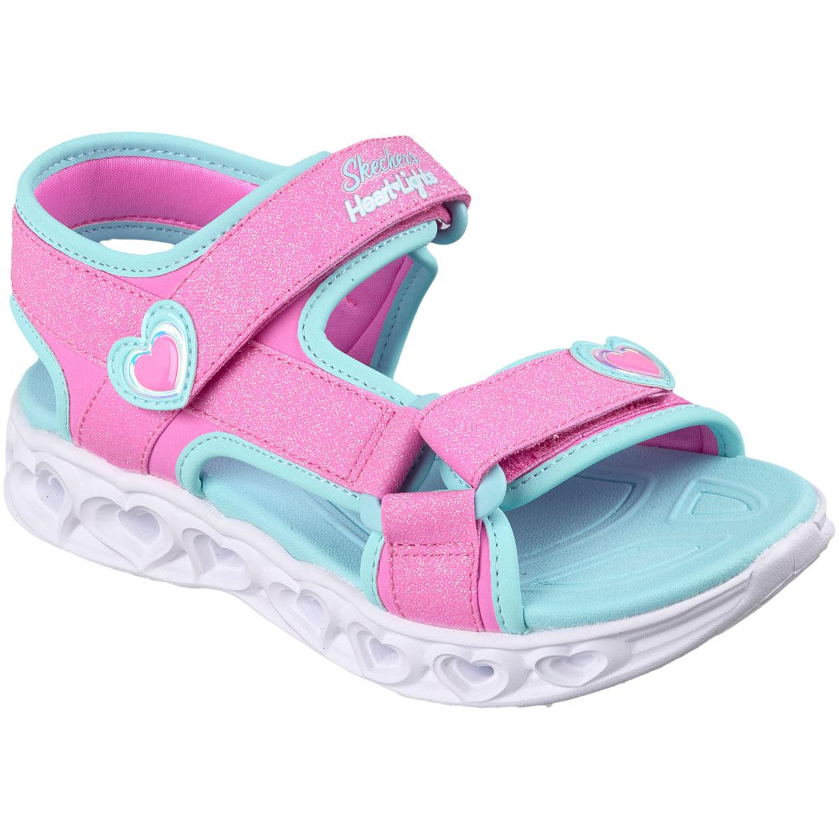 Skechers Heart Lights Sandaler m/Lys Barn Pink