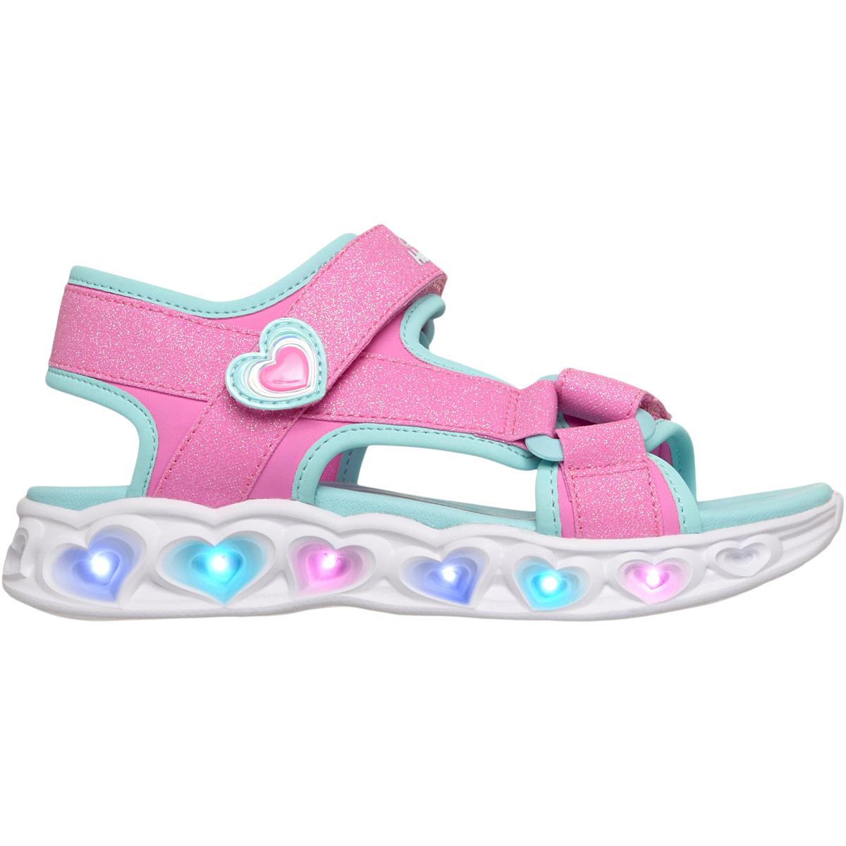 Skechers Heart Lights Sandaler m/Lys Barn Pink