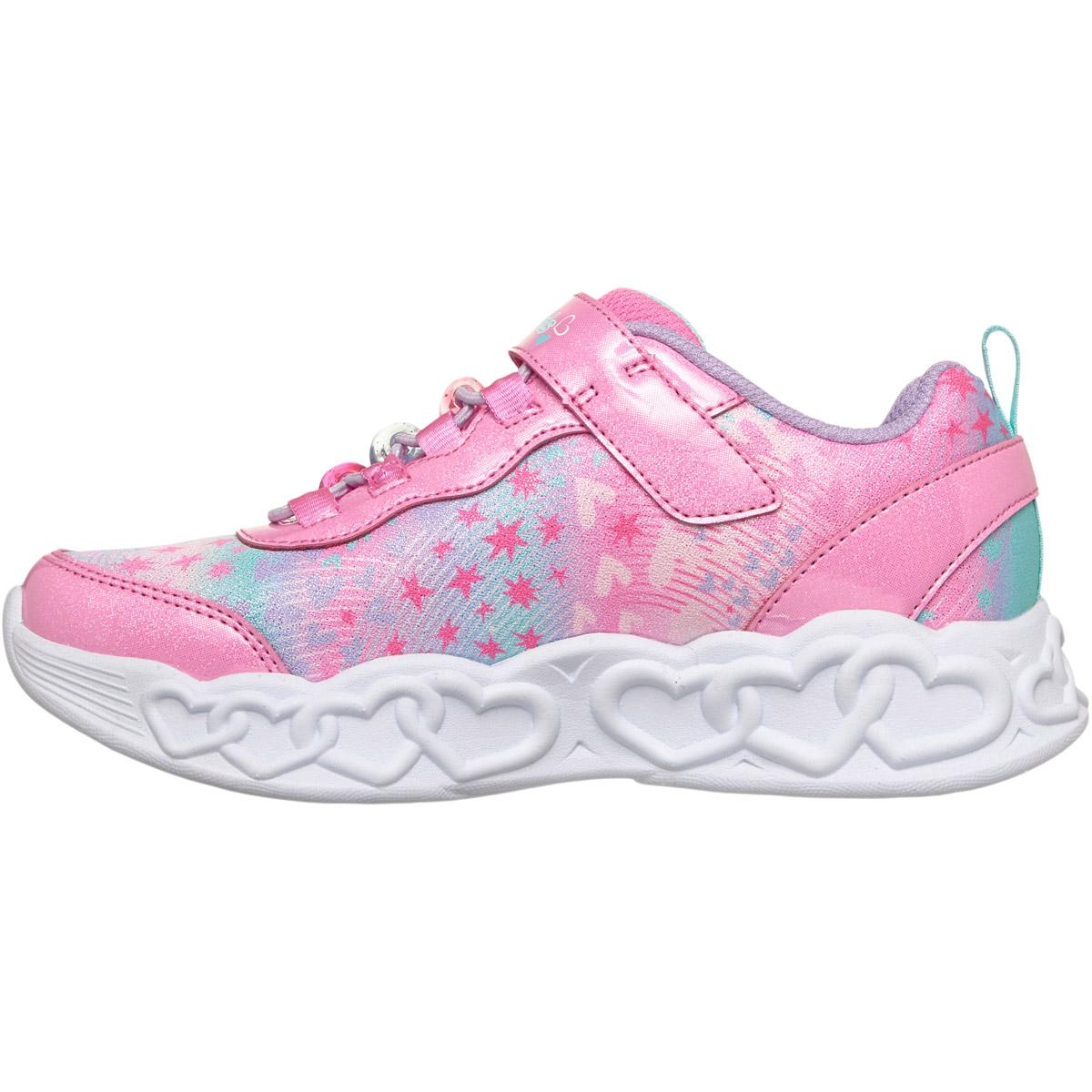 Skechers Heart Lights Inf Borrelås Sneakers m/Lys Barn Pkmt