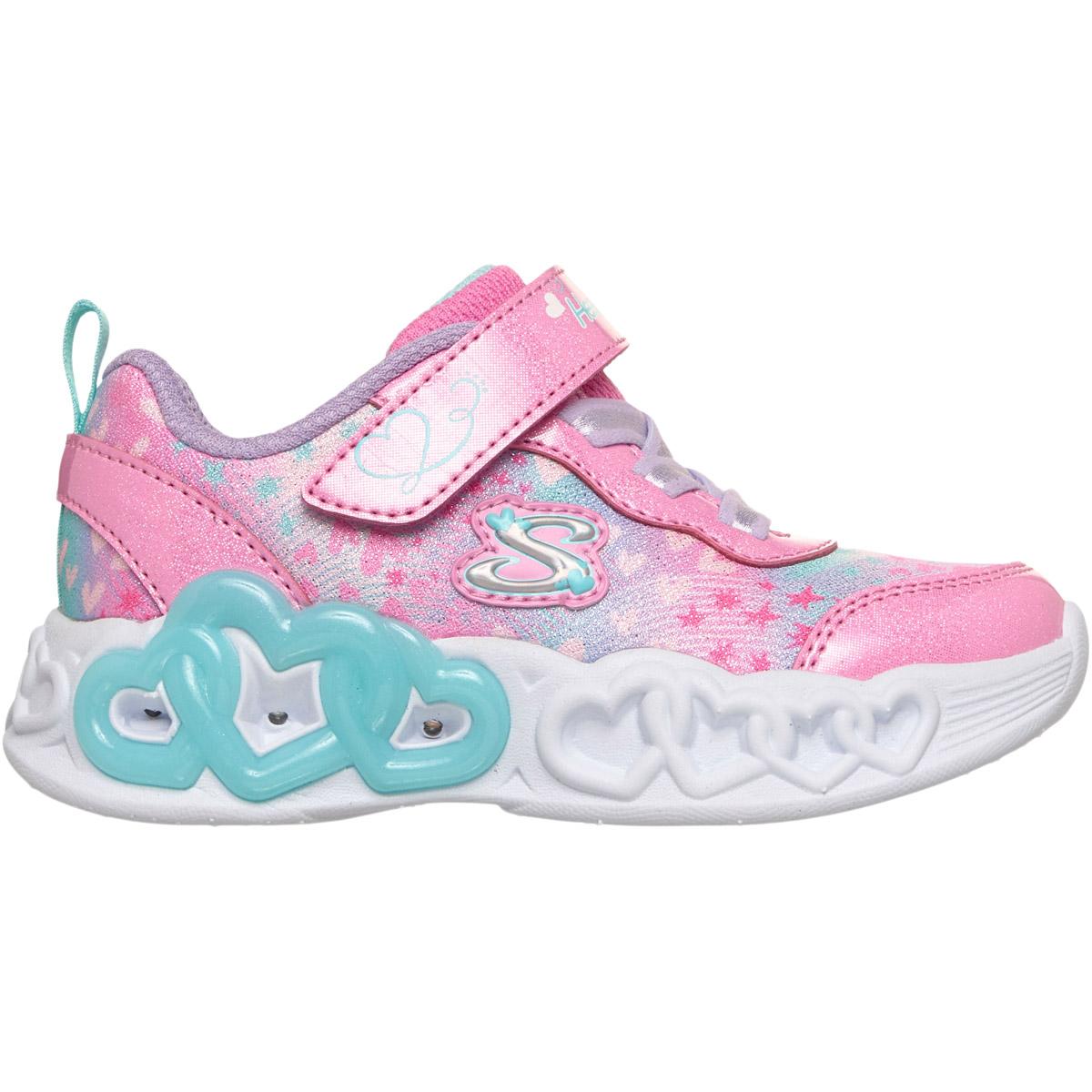 Skechers Infinite Heart Lights Sneakers m/Lys Barn Pkmt