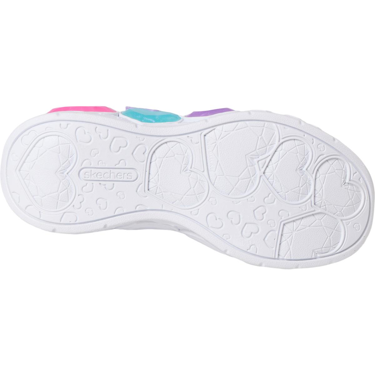 Skechers Enchanted Heart Lights Borrelås Sneakers m/Lys Barn LAVENDER MULTI