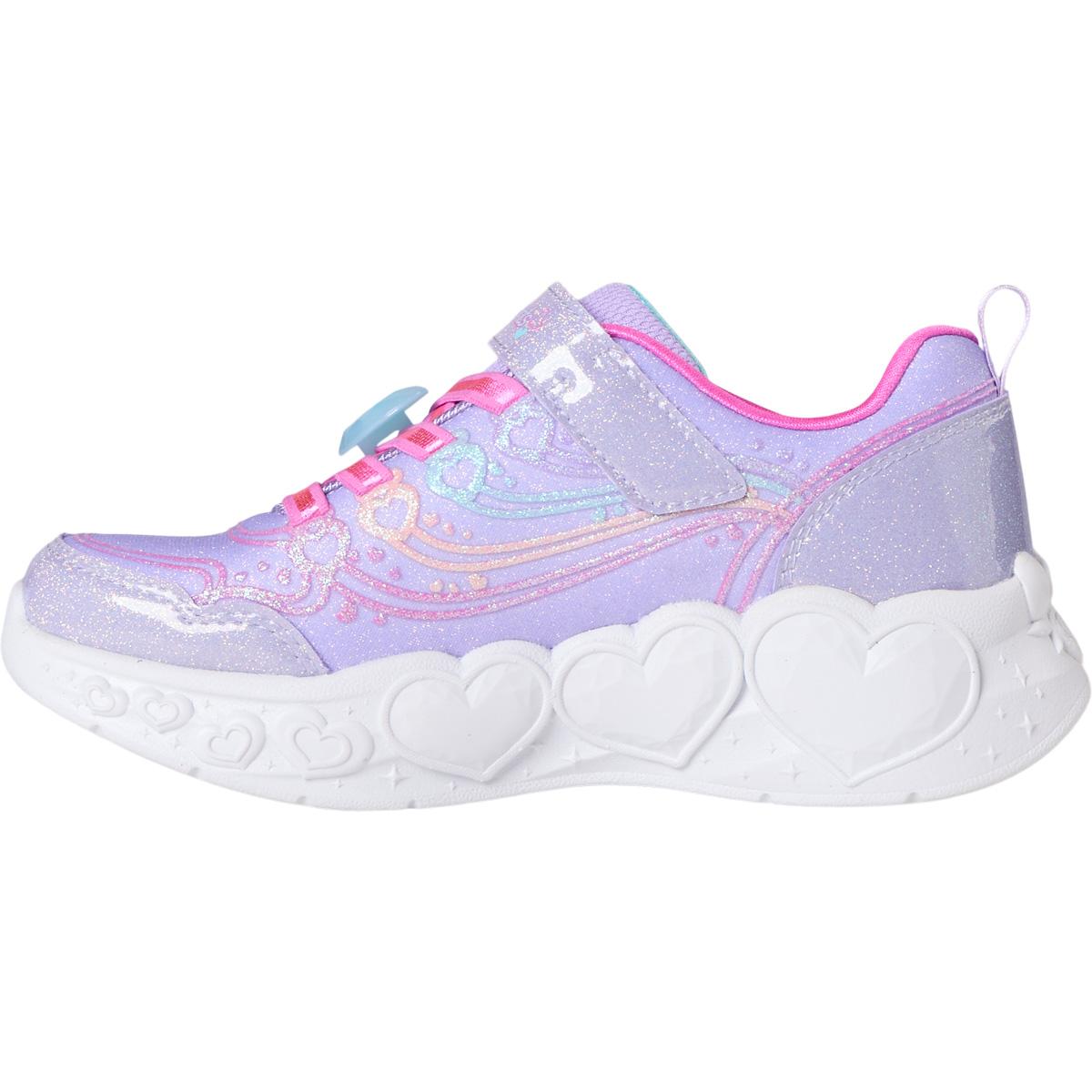 Skechers Enchanted Heart Lights Borrelås Sneakers m/Lys Barn LAVENDER MULTI