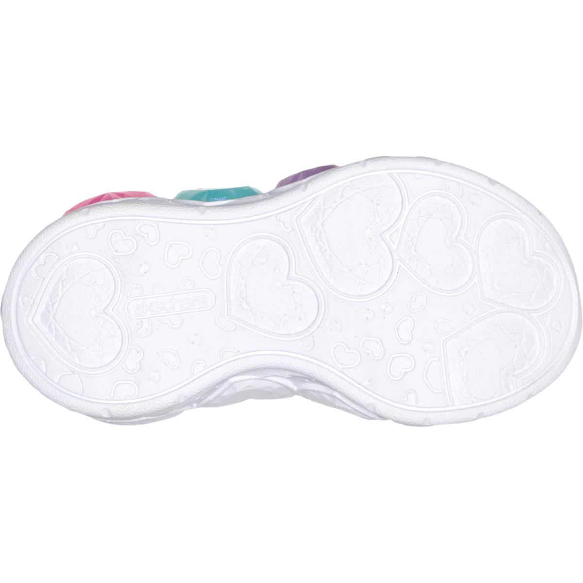 Skechers Enchanted Heart Lights I Borrelås Sneakers m/Lys Barn LAVENDER MULTI