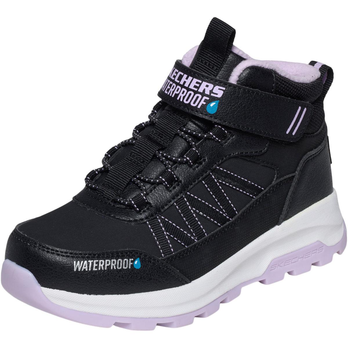Skechers Storm Blazer WP Borrelås Vinterstøvler Barn BLACK LAVENDER